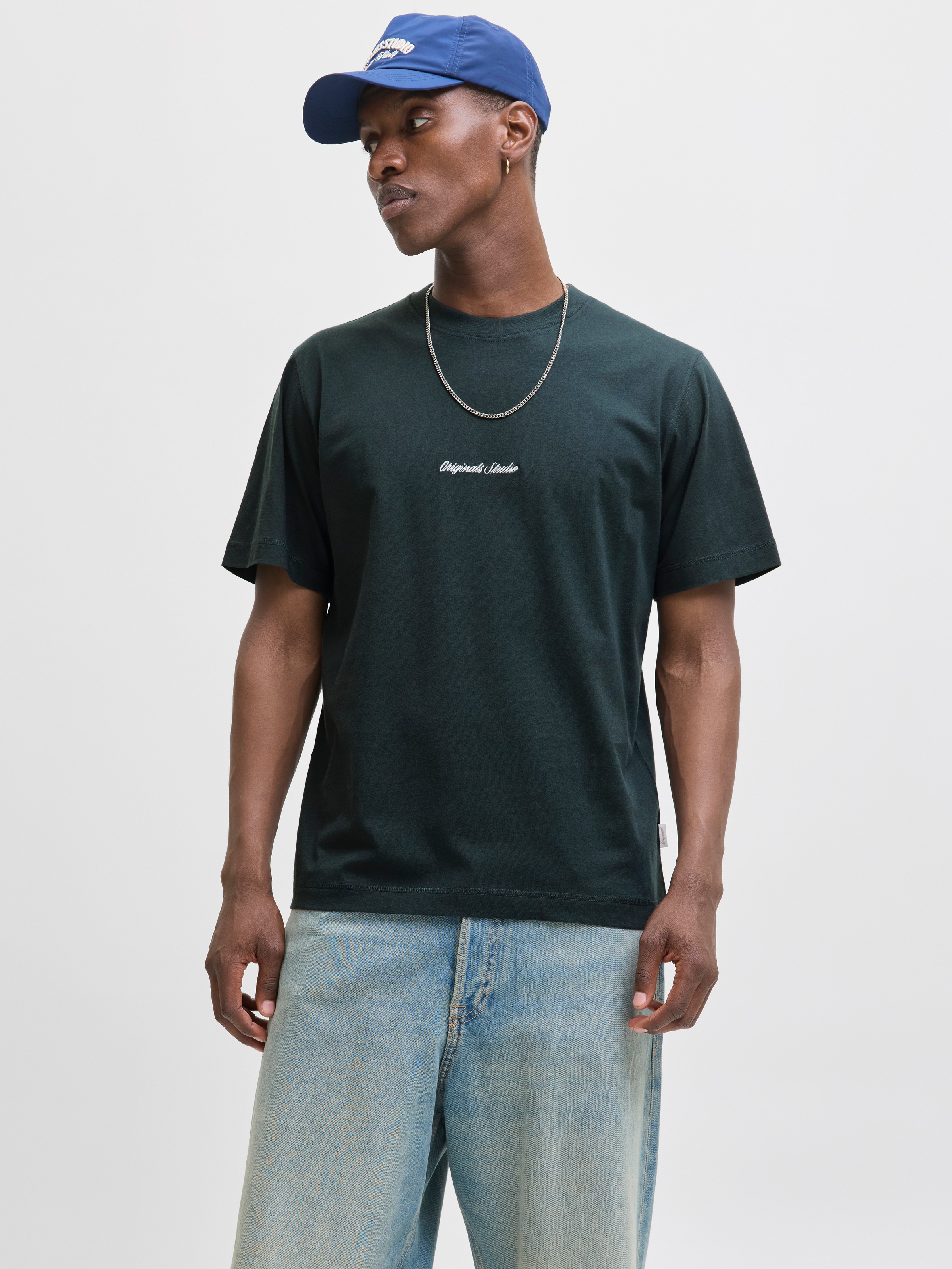 Jack & Jones Kurzarmshirt "JORNORREBRO EMB TEE SS CREW NECK NOOS" mit Logo günstig online kaufen
