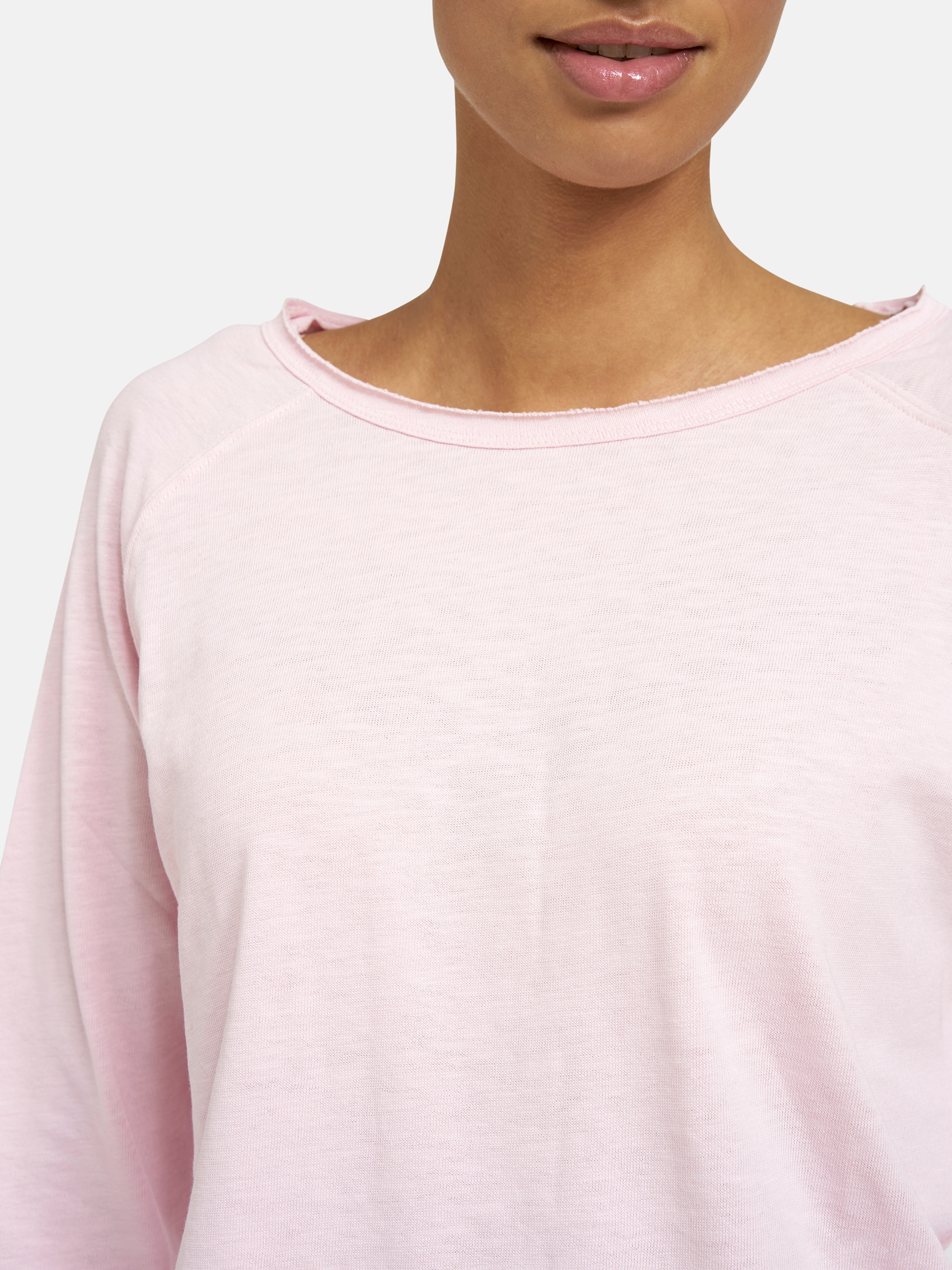 Smith & Soul Rundhalsshirt mit offenen Kanten