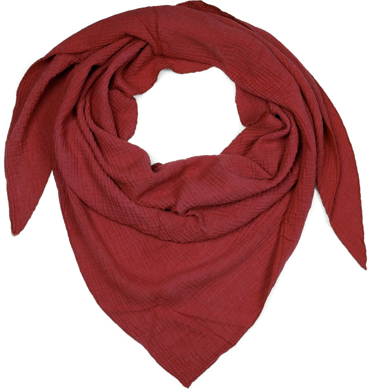 styleBREAKER Dreieckstuch "Musselin Dreiecktuch Einfarbig" 1 Stk.