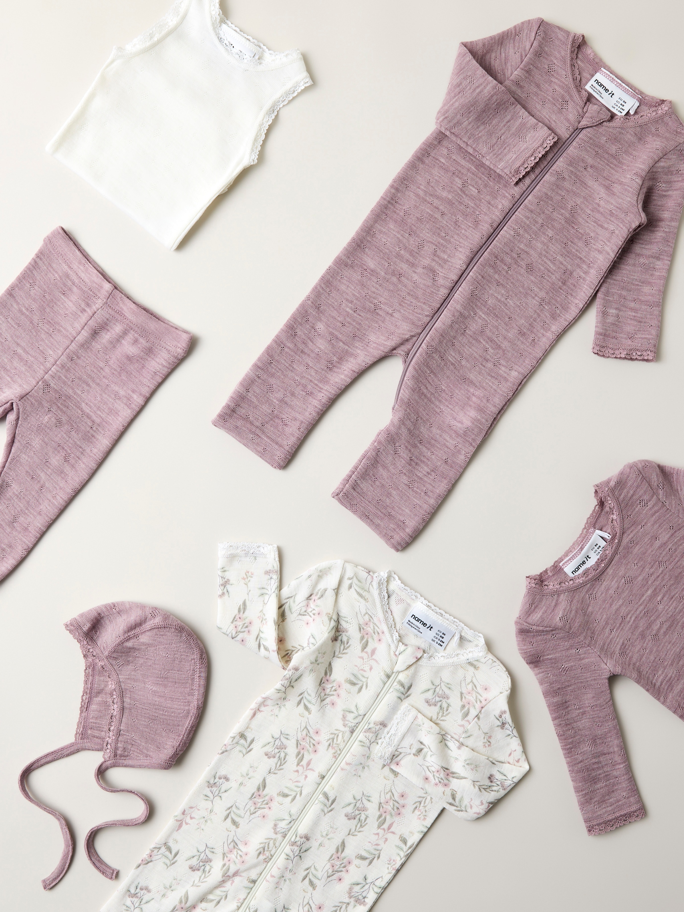 Name It Schlafanzug »NBFWANG WOOL NEEDLE NIGHTSUIT NOOS« aus reiner Merinowolle