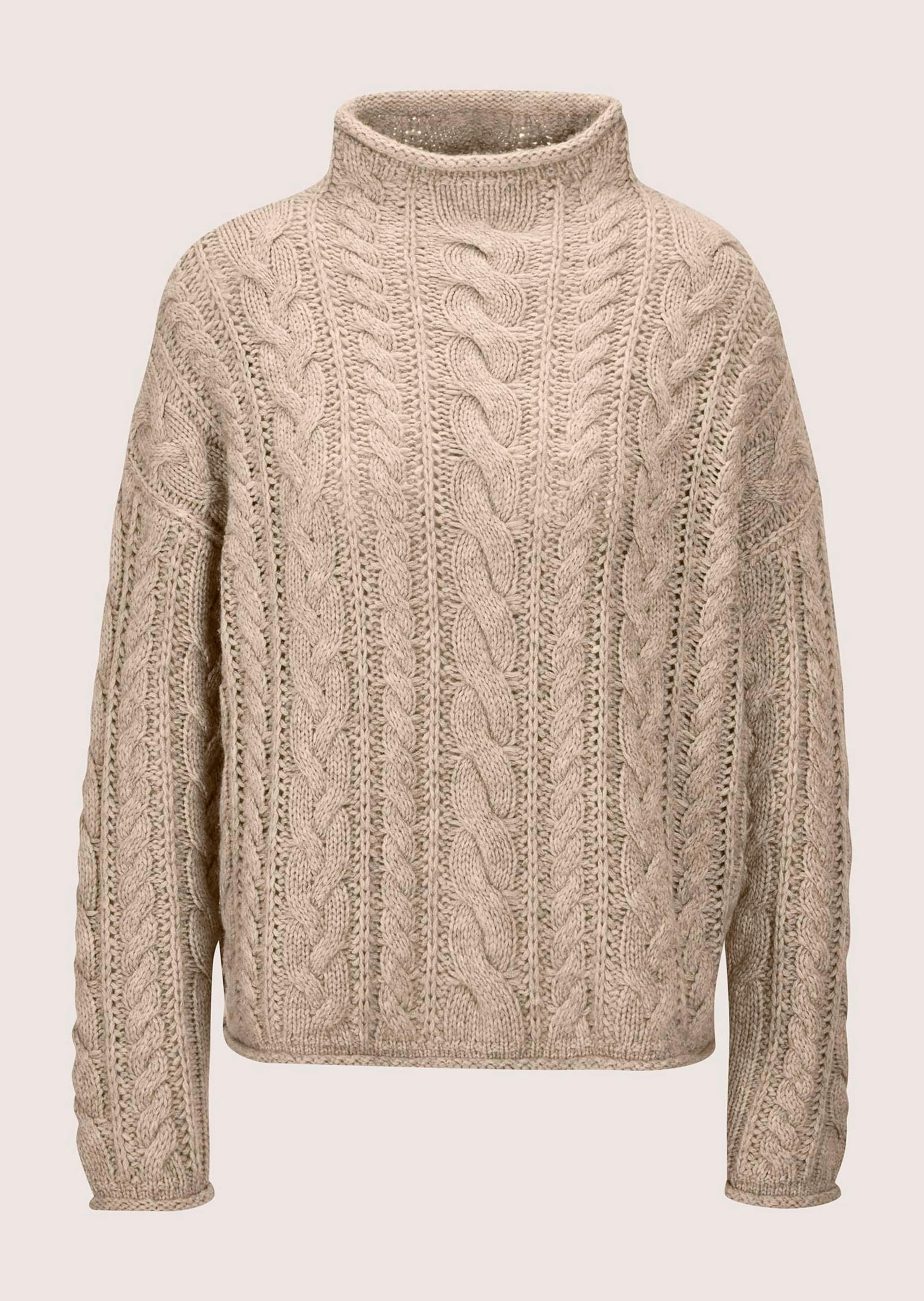 MADELEINE Longpullover "Strickpullover Stilvoller Grobstrickpullover mit Zopfmuster" Mit Zopfmuster