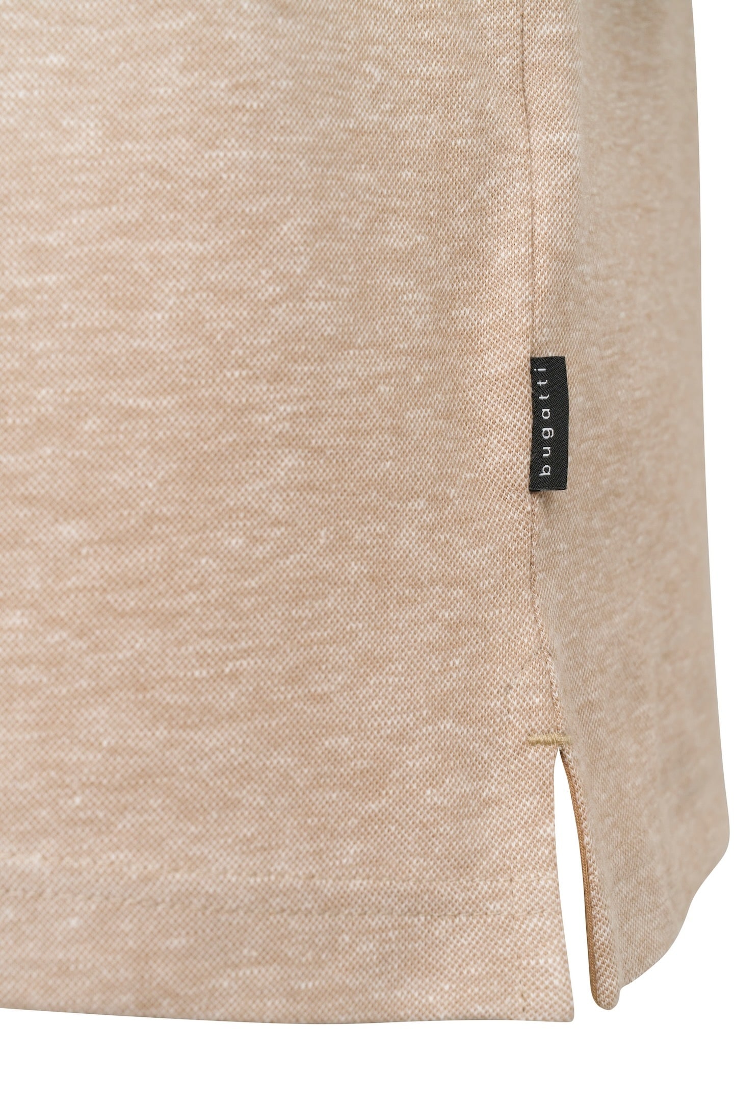 bugatti Poloshirt, aus Baumwoll-Leinen-Mischung