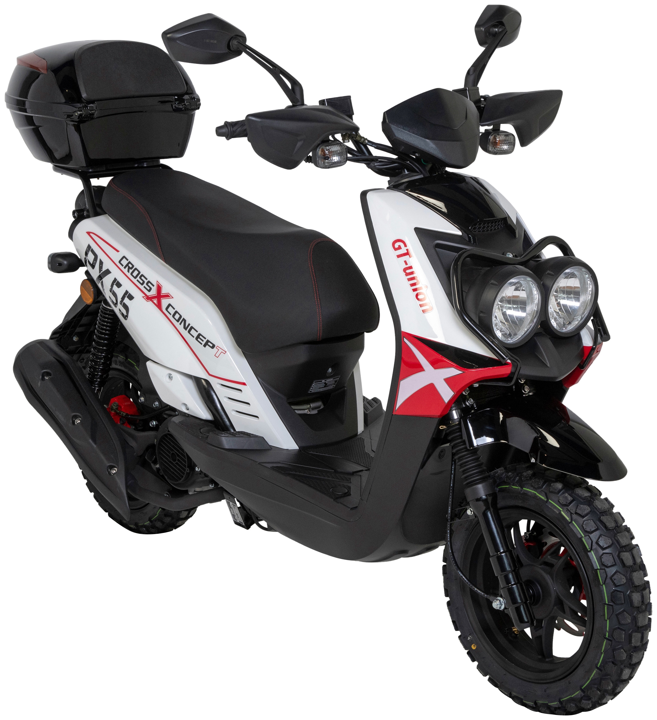 GT UNION Motorroller »PX 55 Cross-Concept«, 125 cm³, 85 km/h, Euro 5, 8,4  PS, (Set), mit Topcase auf Rechnung kaufen | BAUR