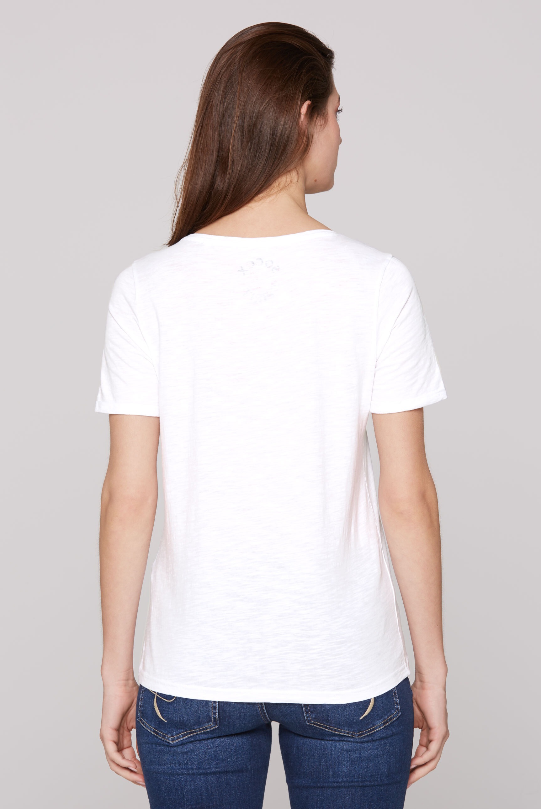 SOCCX Rundhalsshirt, mit Turn-Up-Ärmel
