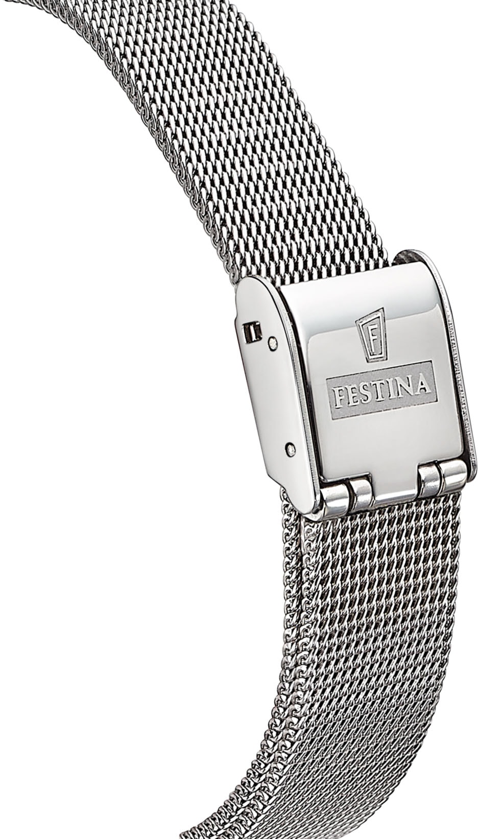 Festina Quarzuhr »Mademoiselle«, Armbanduhr, Damenuhr, Edelstahlarmband, analog, Datum