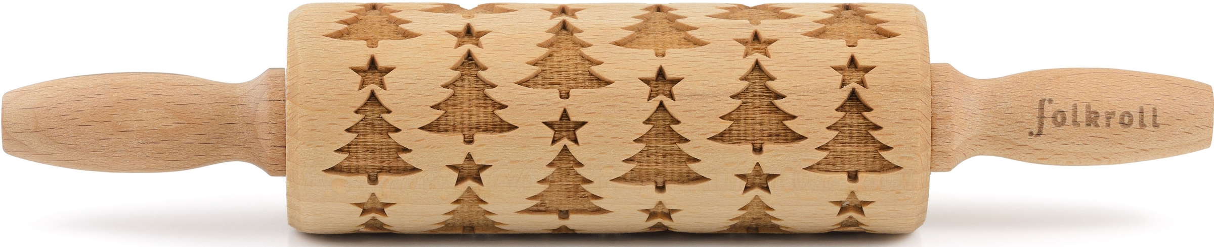 folkroll Teigroller »3D-Motiv-Teigrolle«, Christbaum