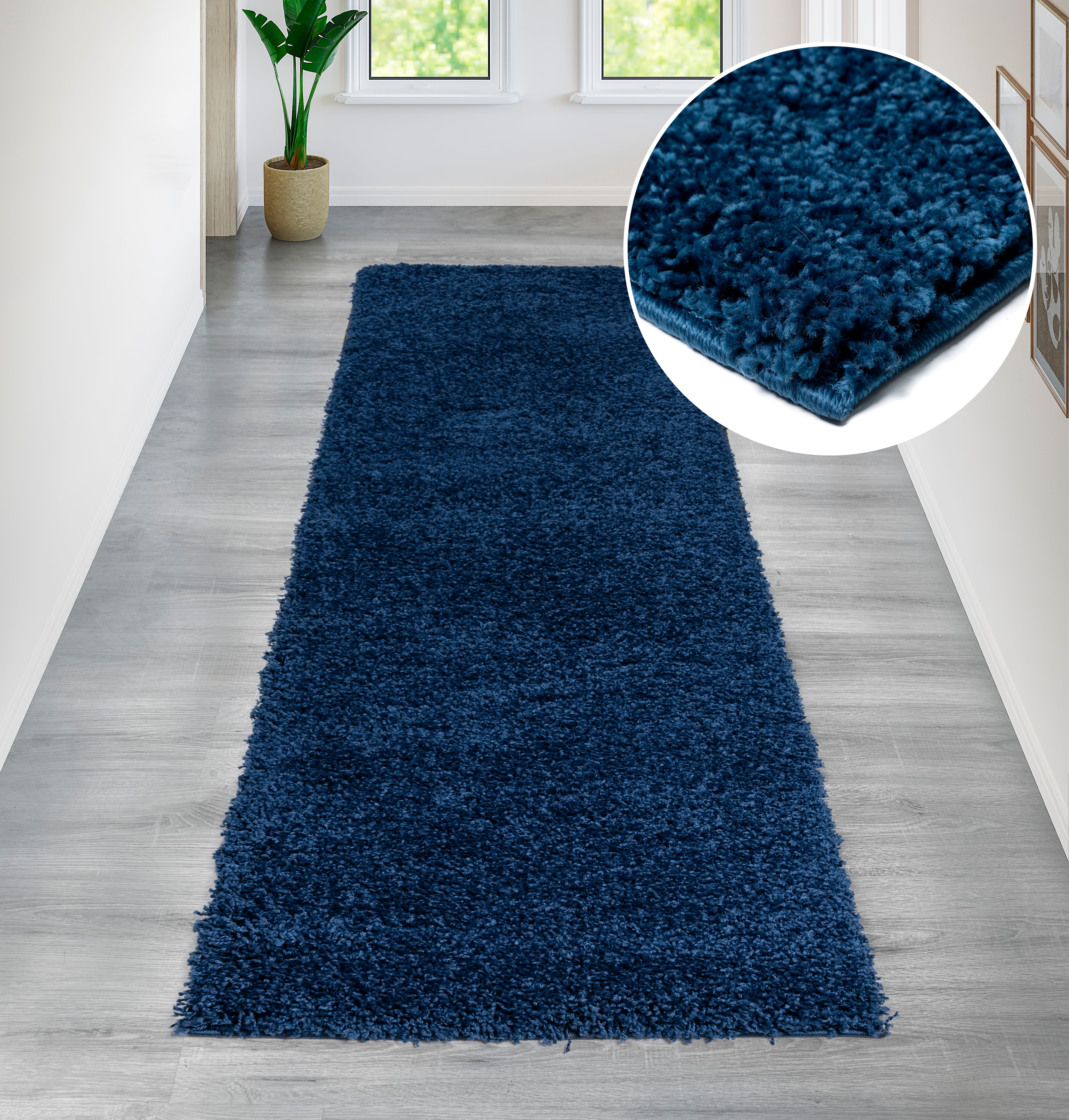 OTTO home Hochflor-Teppich "Viva Shaggy, in Standard- und Premium-Qualität, 30 mm oder 45 mm Höhe" rechteckig 30 mm Höhe Uni Farben, einfarbig, weich, kuschelig, Läufer, Kundenliebling