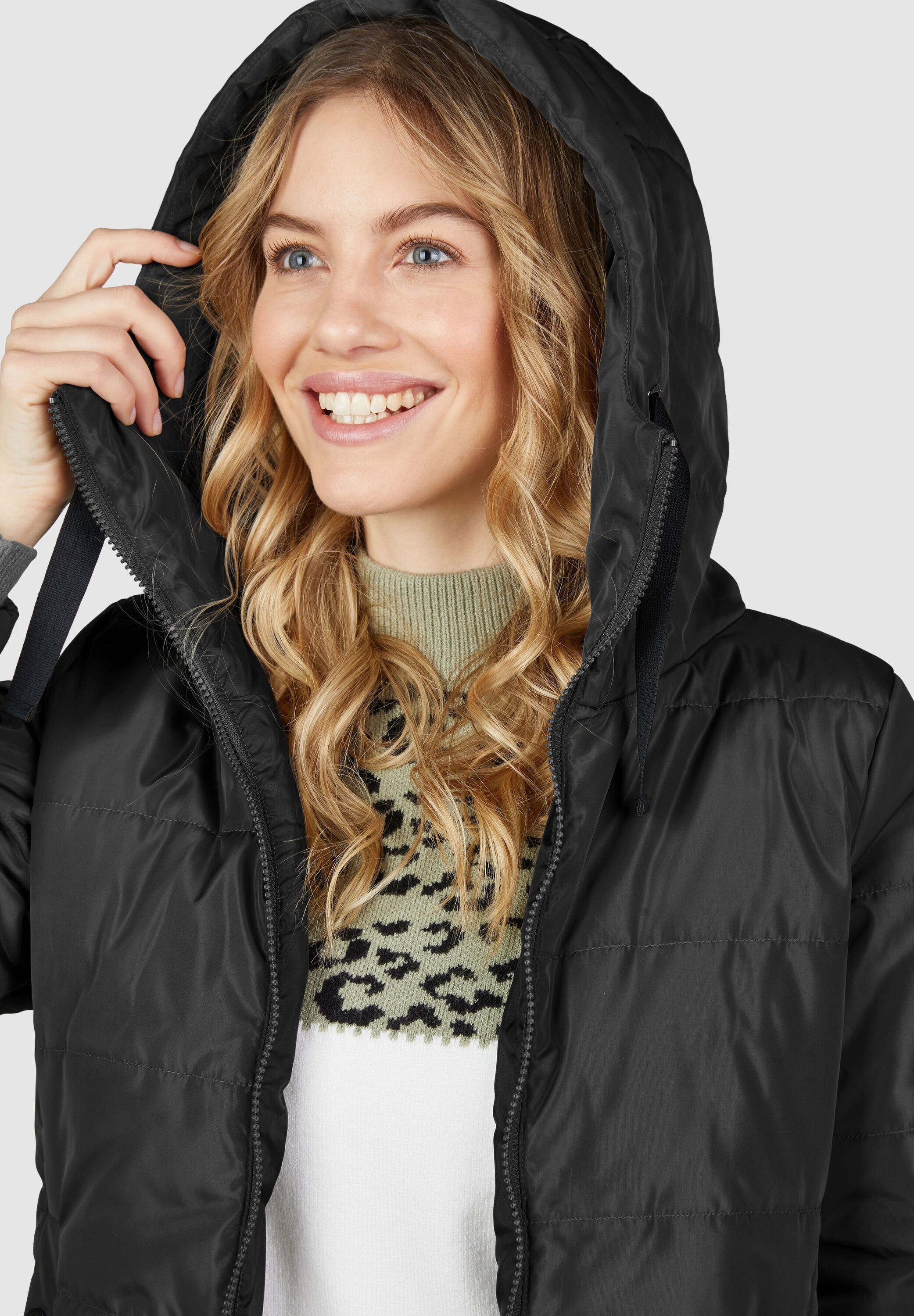 NAVIGAZIONE Steppjacke »NAVIGAZIONE Jacke« mit Kapuze mit verstellbarer Kapuze