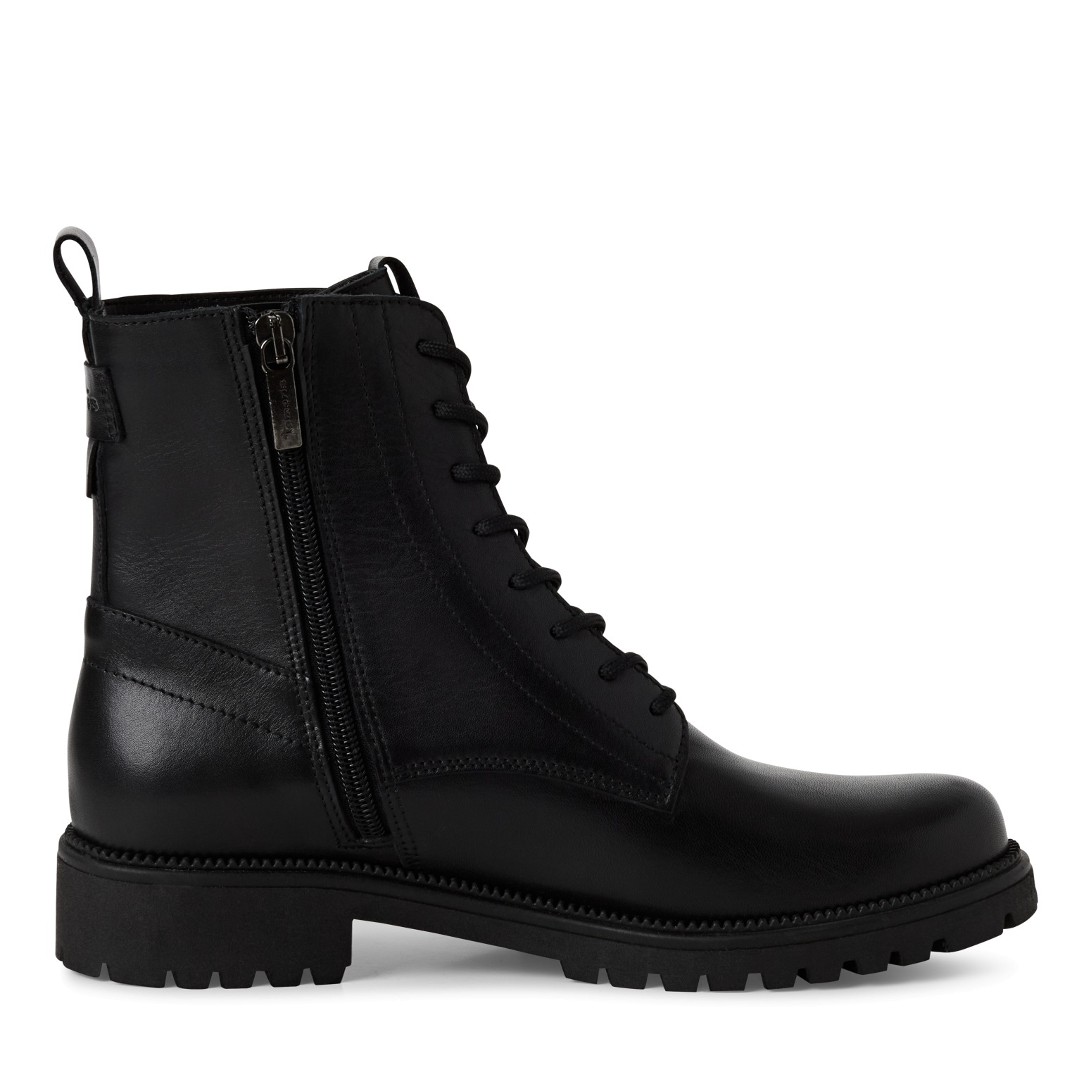 Tamaris Schnürstiefelette, Blockabsatz, Schnürboots, Businessschuh mit dezenten Ziernähten
