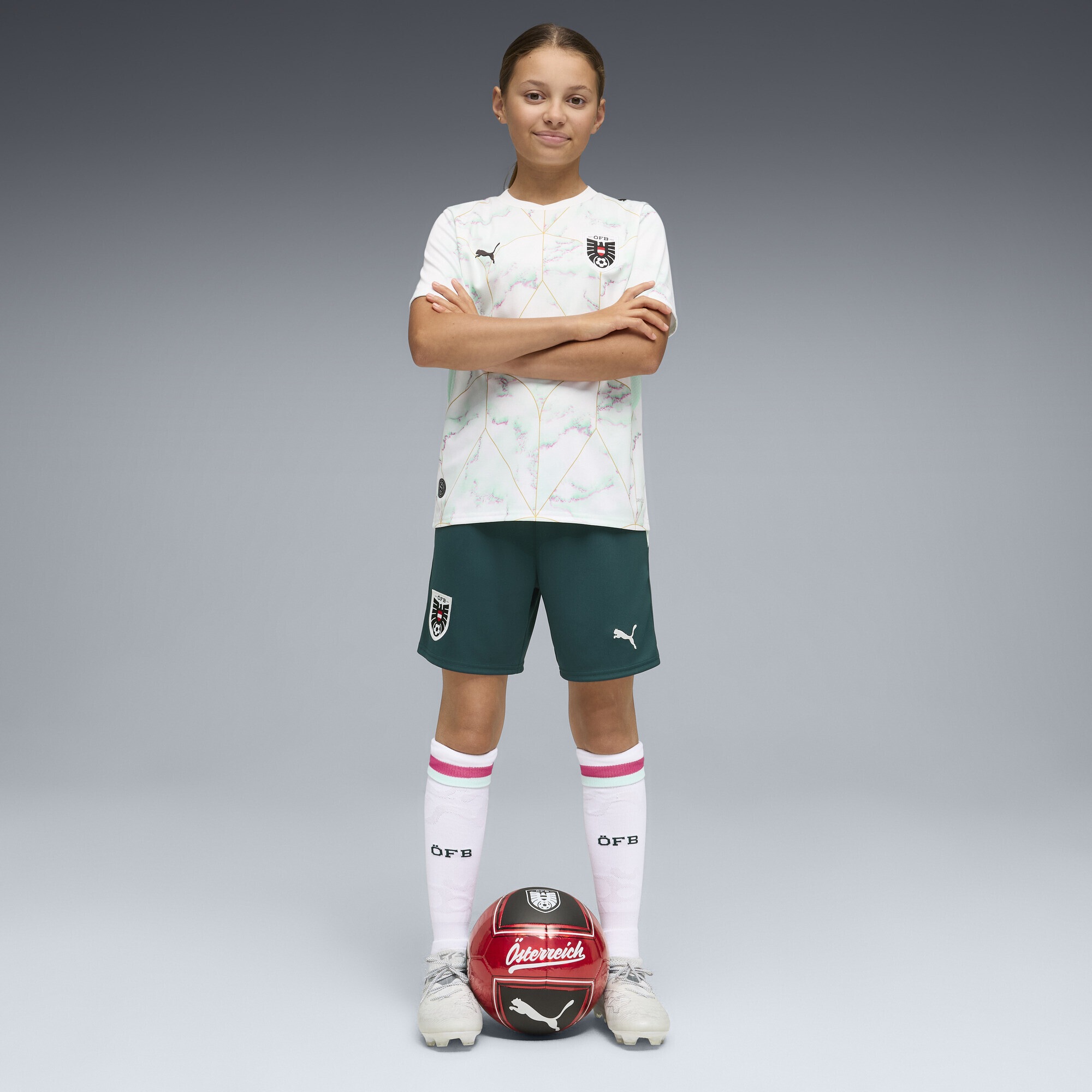 PUMA Sporthose »Österreich 2026 Shorts Jugendliche«