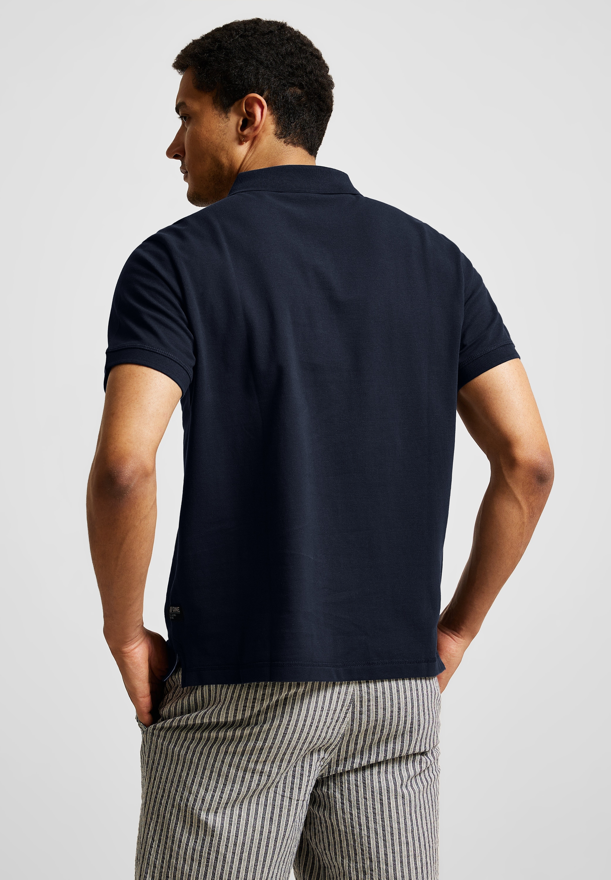 STREET ONE MEN Poloshirt, mit Piqué-Struktur
