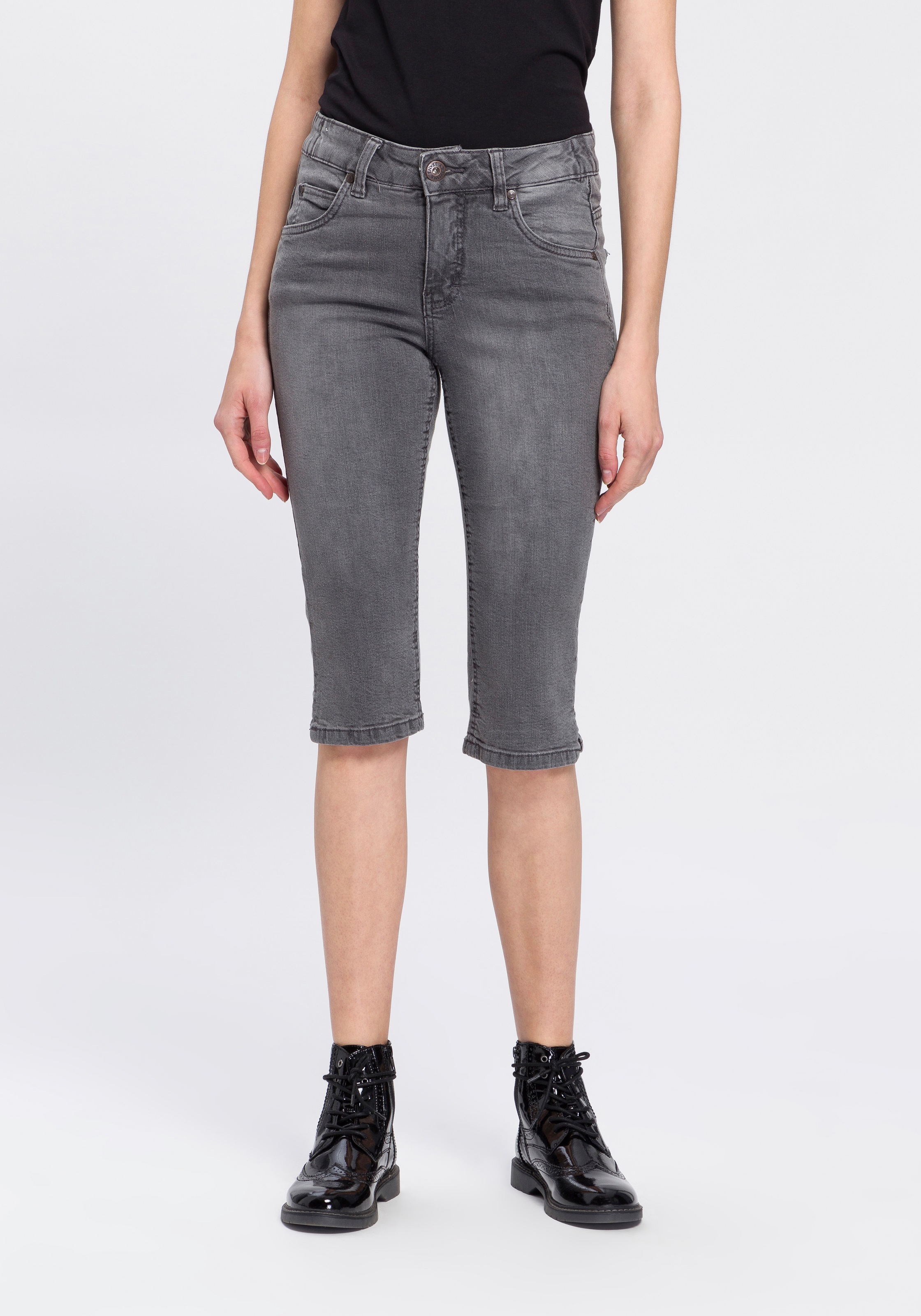 Generisch Jeans High Waist Damen Damen Einfarbig Ho Produktbild-Vorschau 8