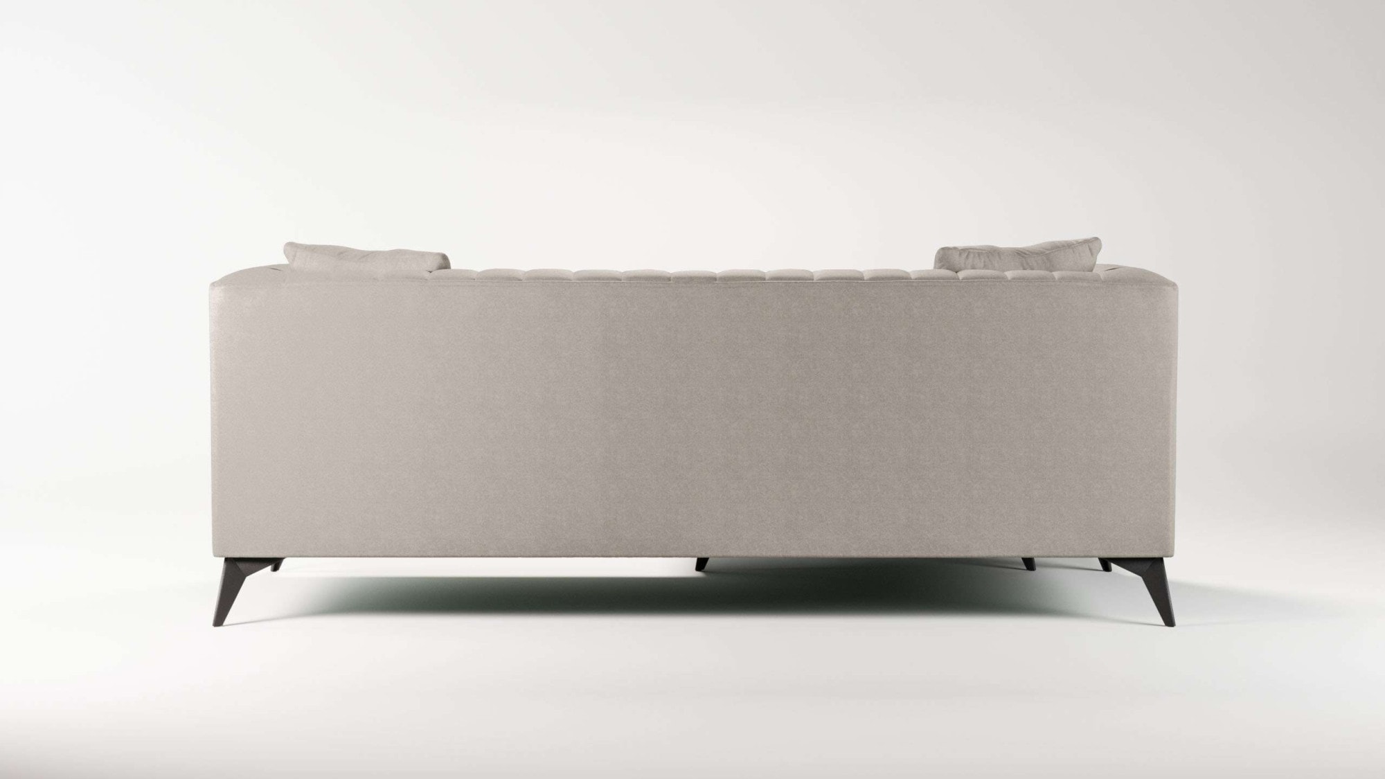 Home affaire Ecksofa »MATTHEW L-Form ideal für kleine Räume, Maße B/T/H: 201/162/74 cm« elegantes Designsofa, feine Steppung im Rücken, incl. Zierkissen