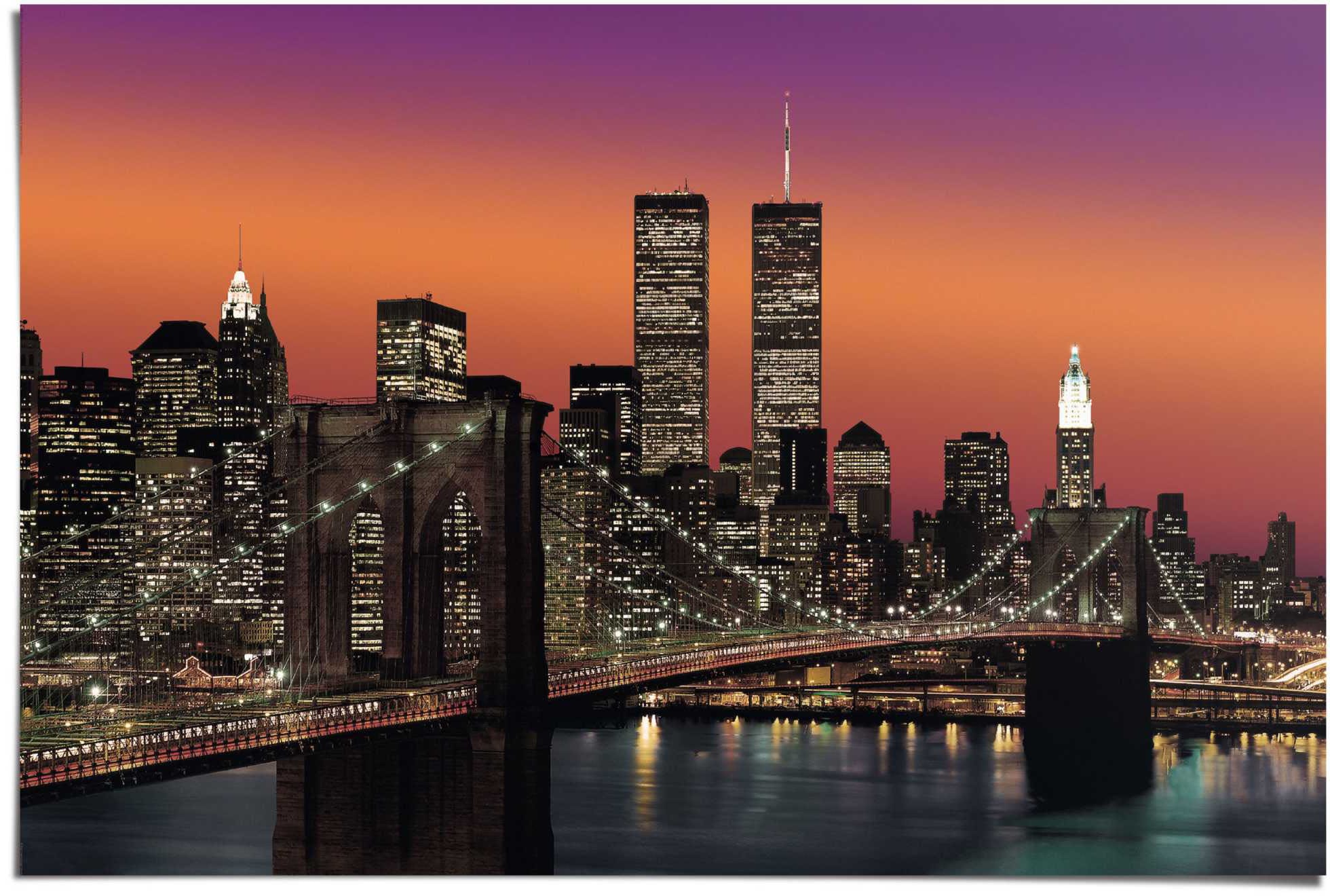 Poster »New York Brooklyn Brücke«, (1 St.)