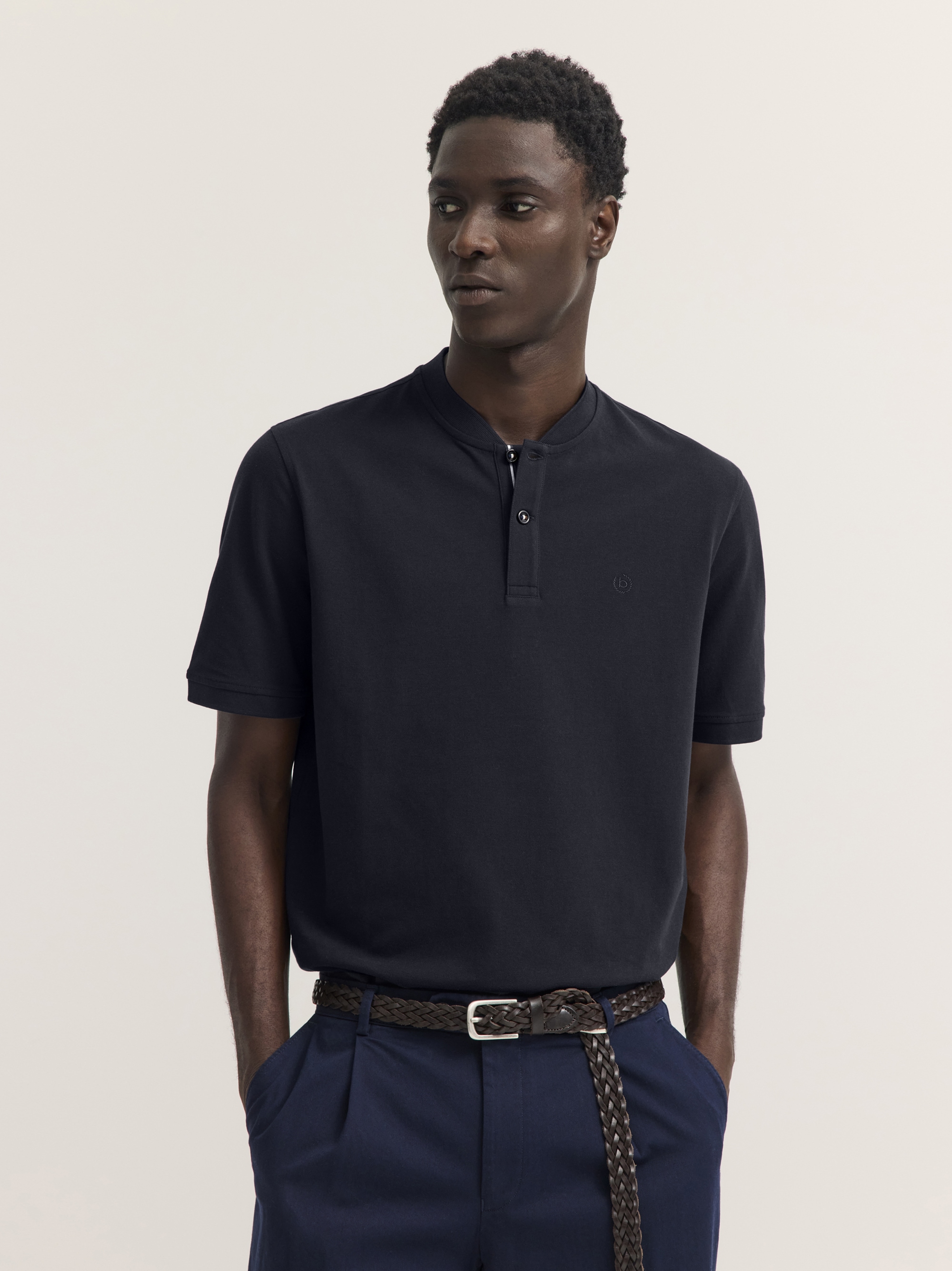 bugatti Poloshirt »Modern Fit« Modern Fit Baumwolle Collegekragen Kurzarm