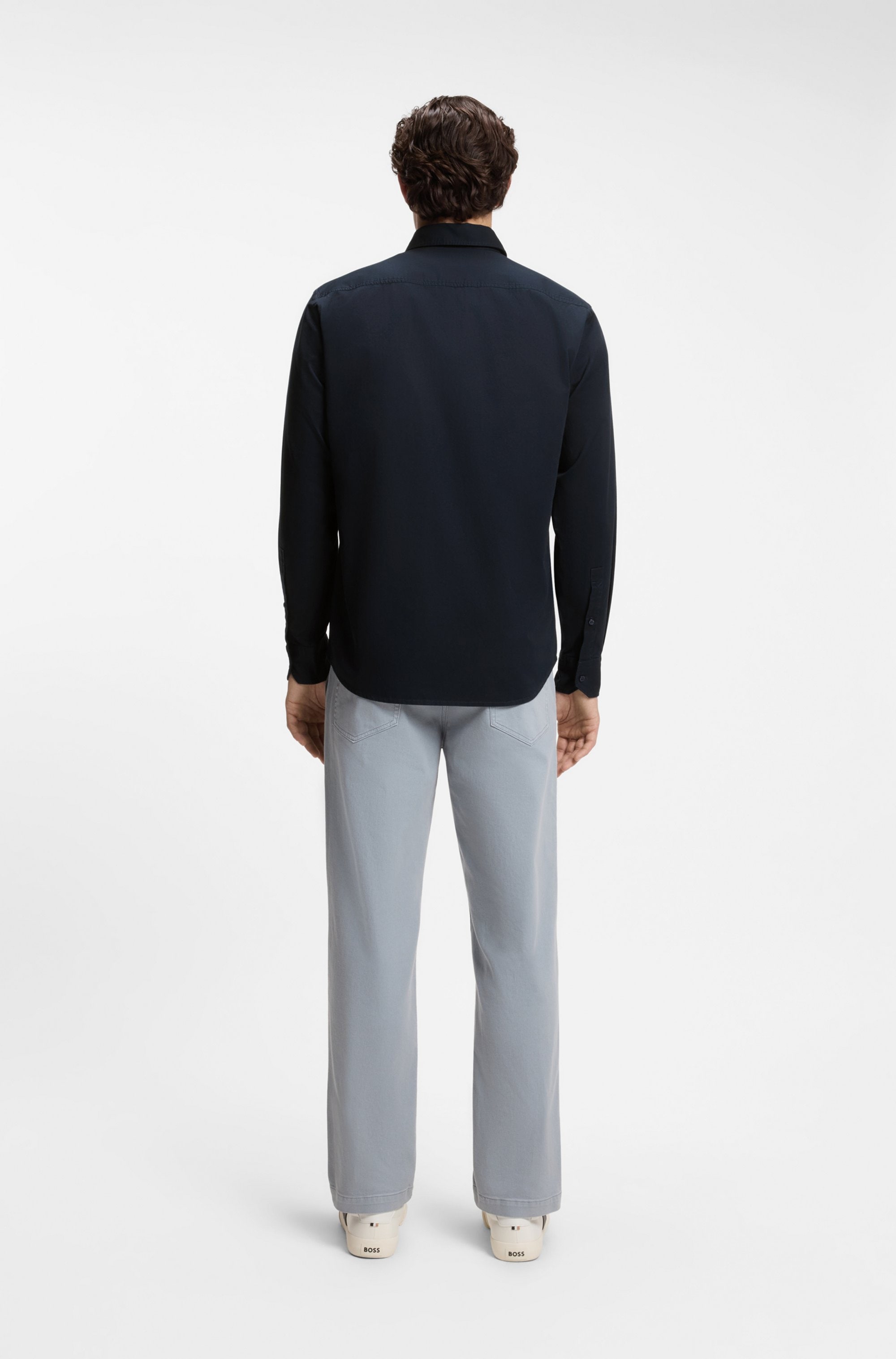 BOSS ORANGE Langarmhemd »Ricoplus M« Button-down-Kragen, Regular Fit, reine Baumwolle