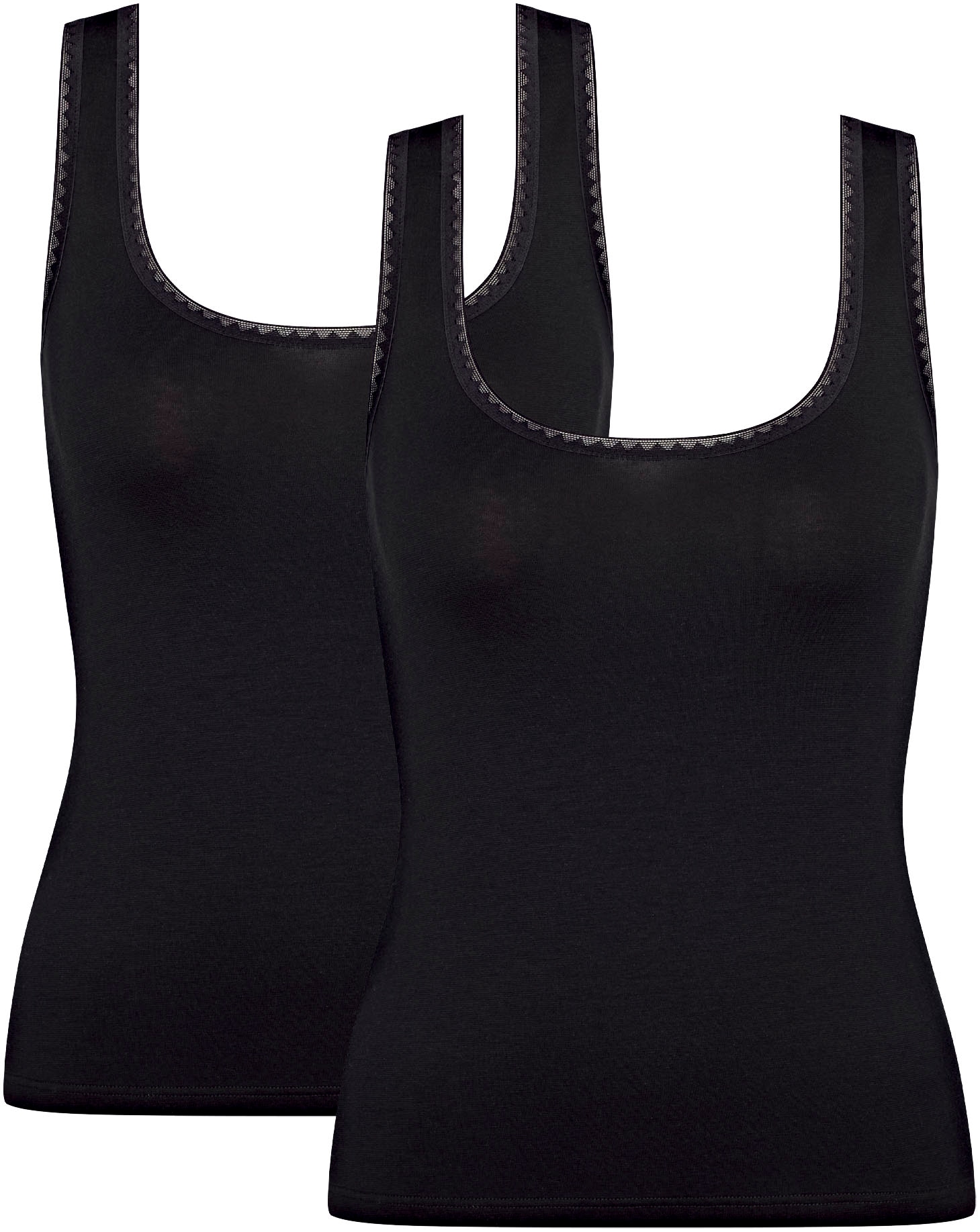 Unterhemd »GO Tank Top C2P«, (2er Pack), zarte Spitzendetails