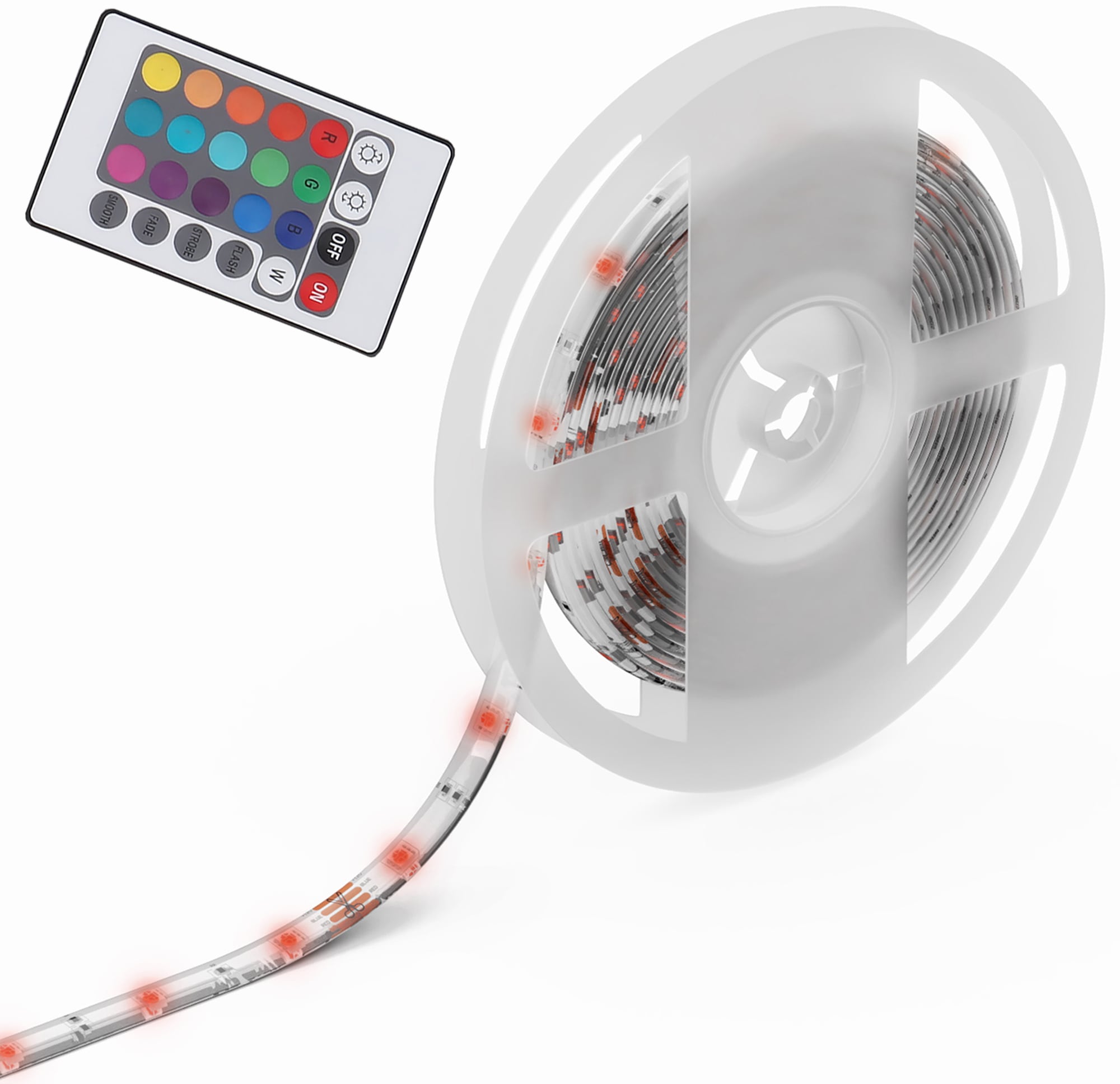 B.K.Licht LED-Streifen »Crucis«, 5m LED Band/Stripes RGB selbstklebend mit Silikonbeschichtung