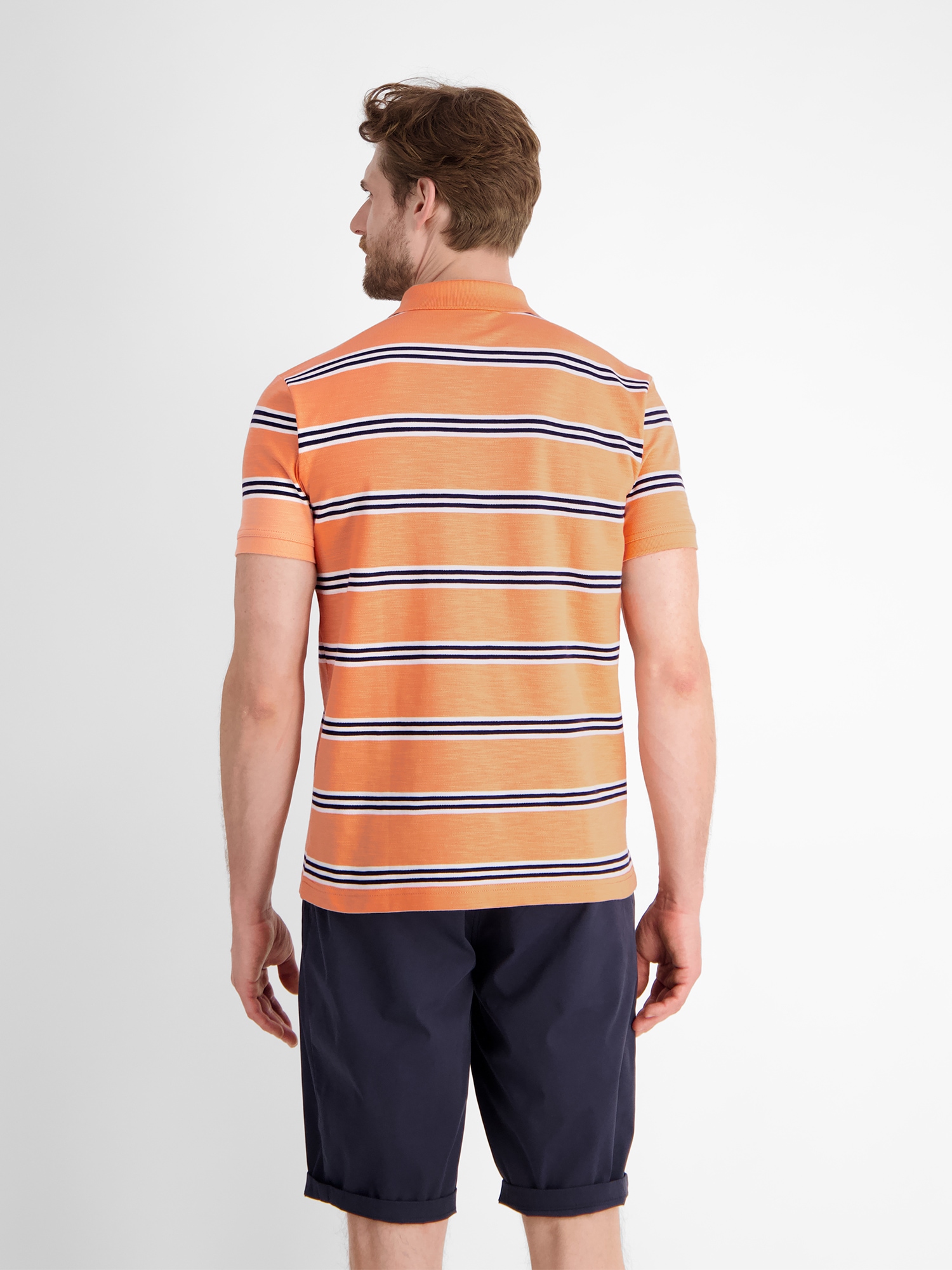 LERROS Poloshirt »LERROS Herren Poloshirt in Rugby-Optik«