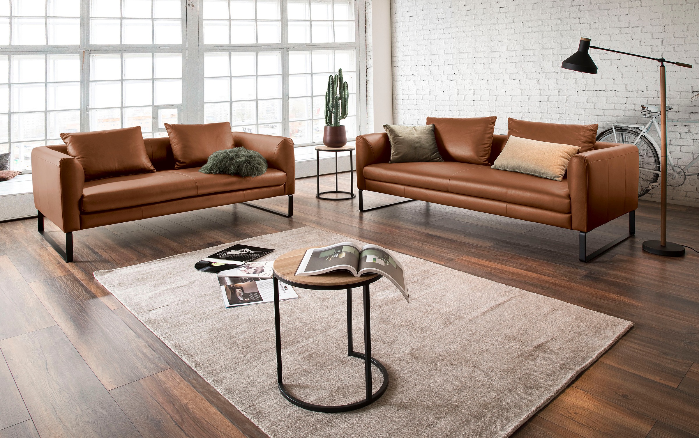 3C Candy 2,5-Sitzer Avola elegantes Leder Sofa mit tollem Sitzkomfort, bequ günstig online kaufen