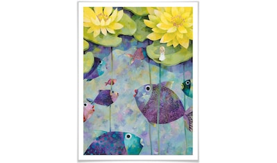 Wall-Art Poster »Märchen Wandbilder Exotische Vögel«, Vögel, (1 St.), Poster,  Wandbild, Bild, Wandposter kaufen | BAUR