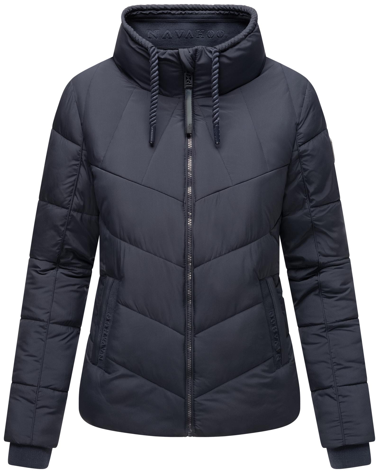 Navahoo Steppjacke "Liebesfee 14", ohne Kapuze, gesteppte Damen Übergangsjacke mit wattiertem Stehkragen