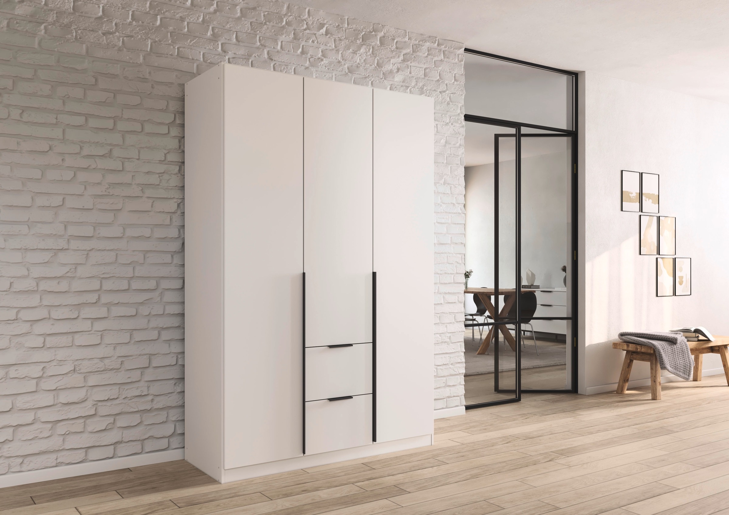 OTTO home Drehtürenschrank "Kleiderschrank Schrank Garderobe AGORDO mit Dek günstig online kaufen