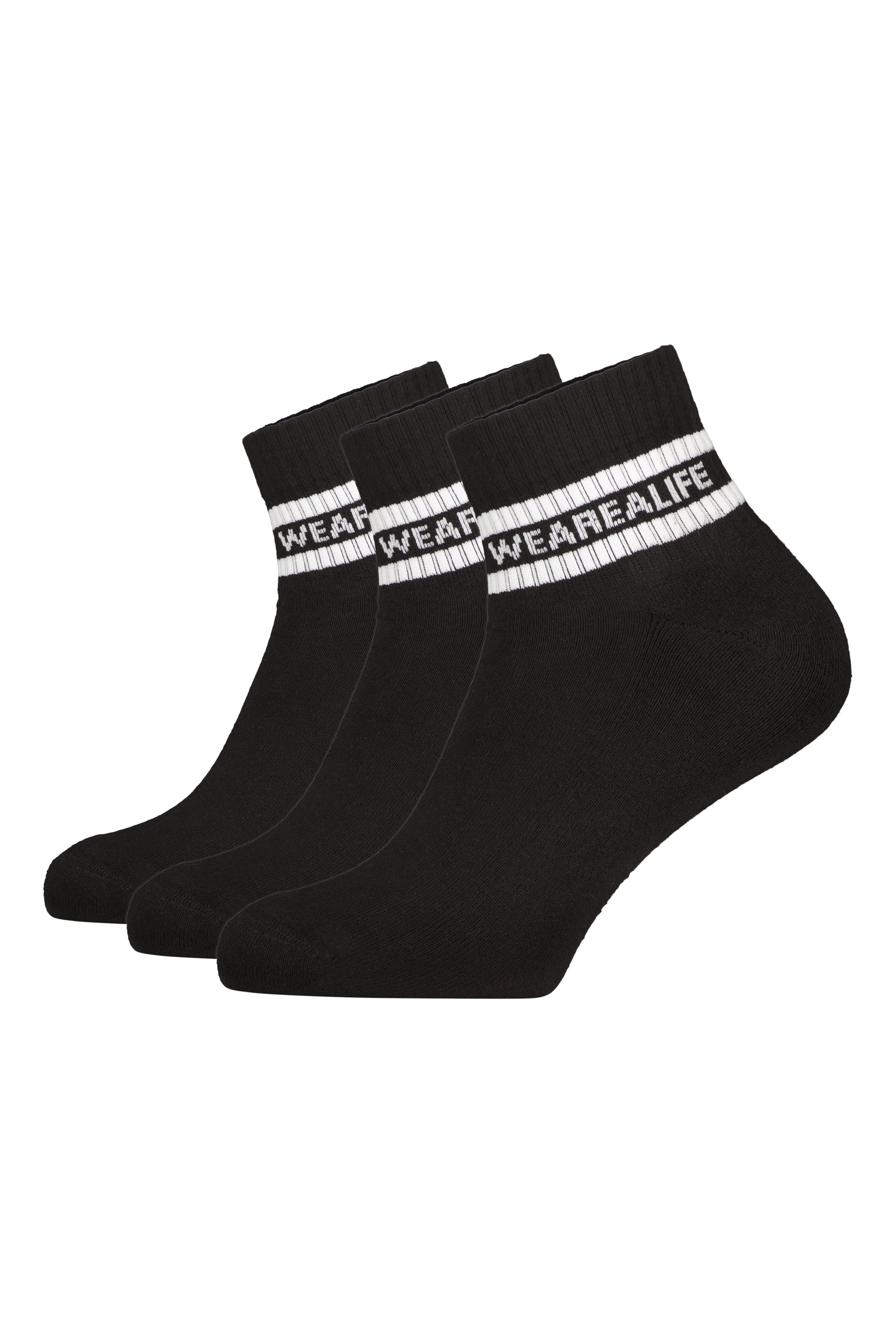 Alife & Kickin Tennissocken Sneakersocken knöchelhoch mit Streifen, aus Baumwolle mit weichem Bund