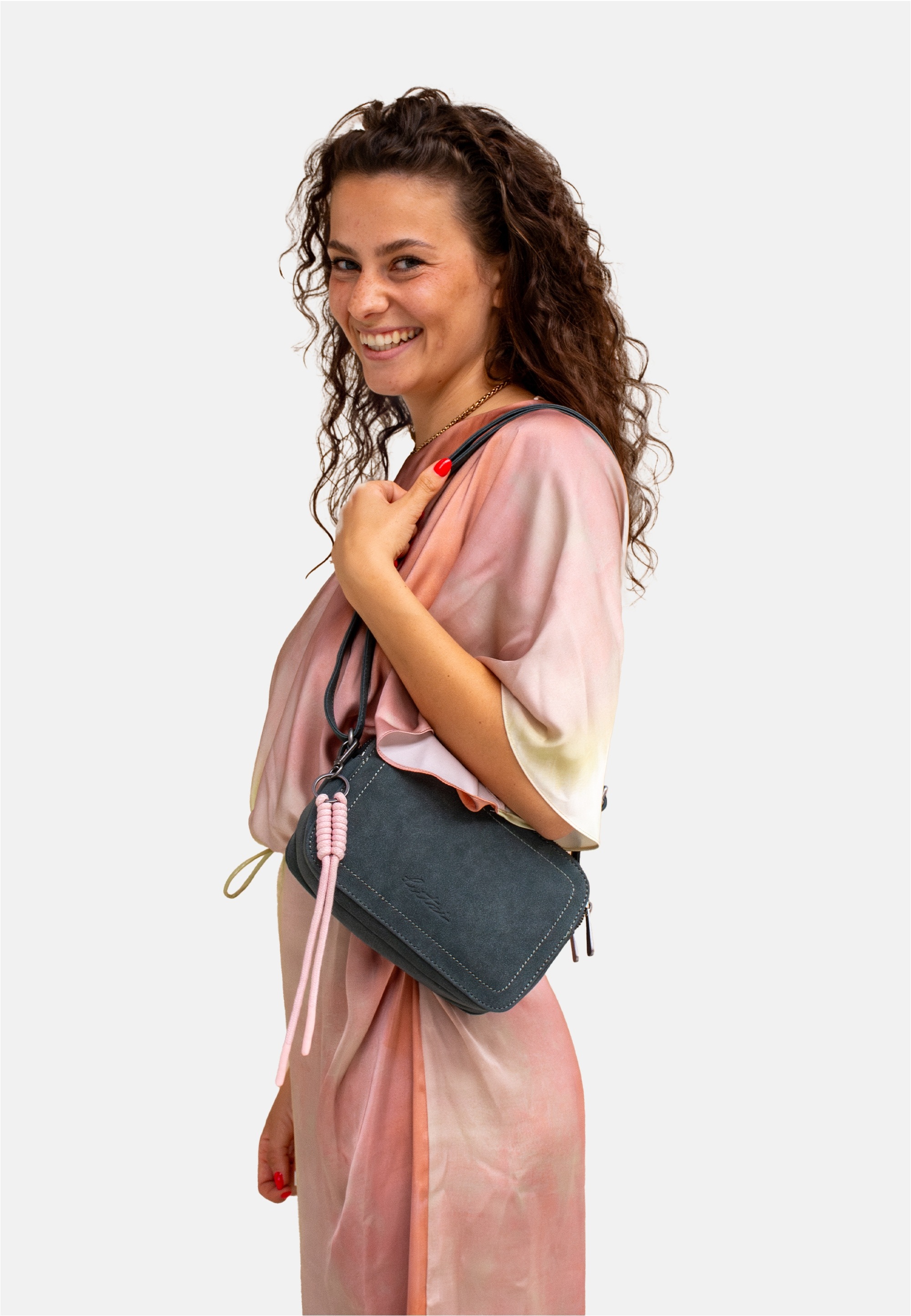 Fritzi aus Preußen Schultertasche »Jony Suede Jacky«, mit angerauter Materialoberfläche