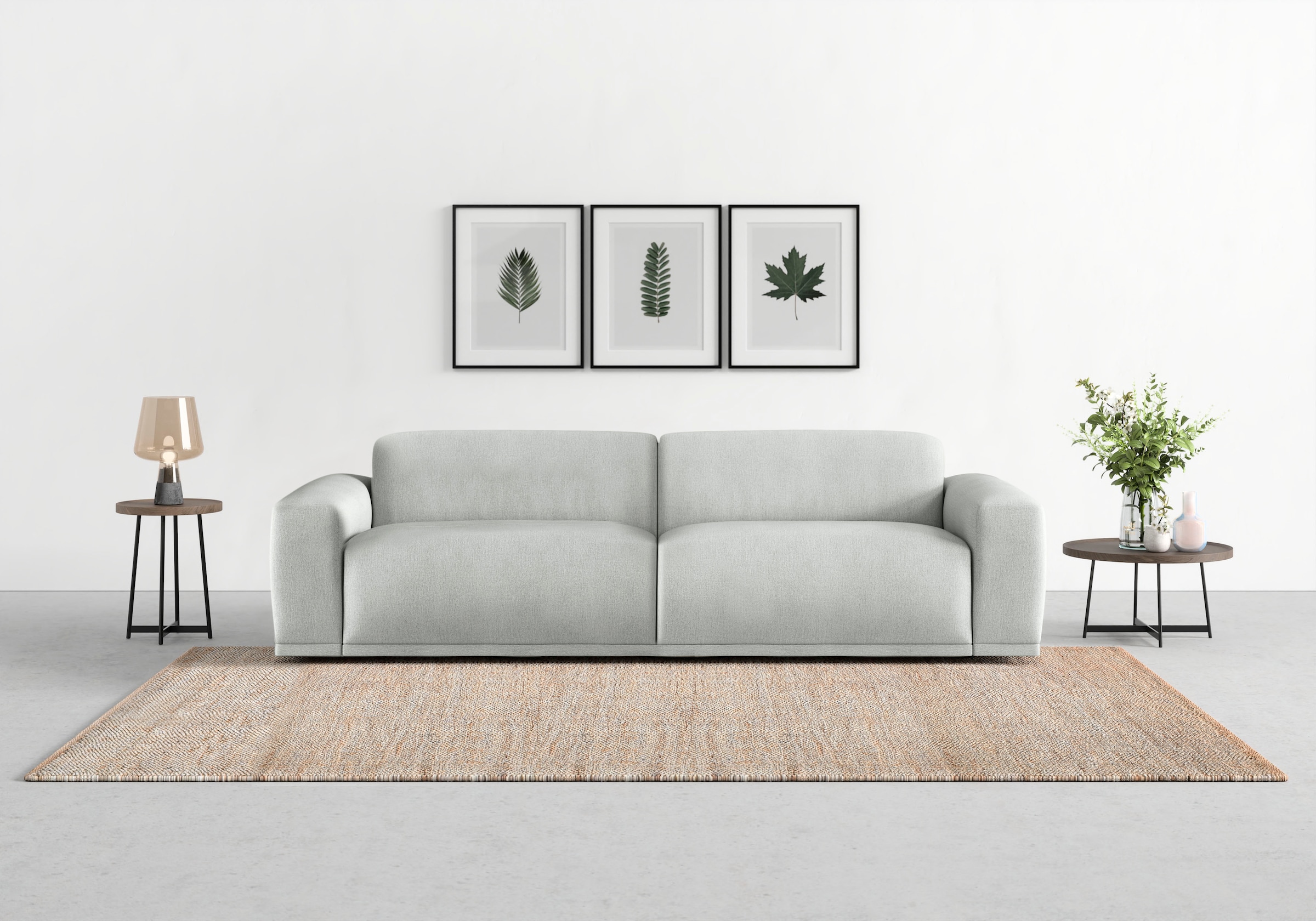 TRENDMANUFAKTUR Big-Sofa "Braga, mit hochwertigem Kaltschaum, Megasofa, in Cord erhältlich", modernes Big-Sofa, Couch mi