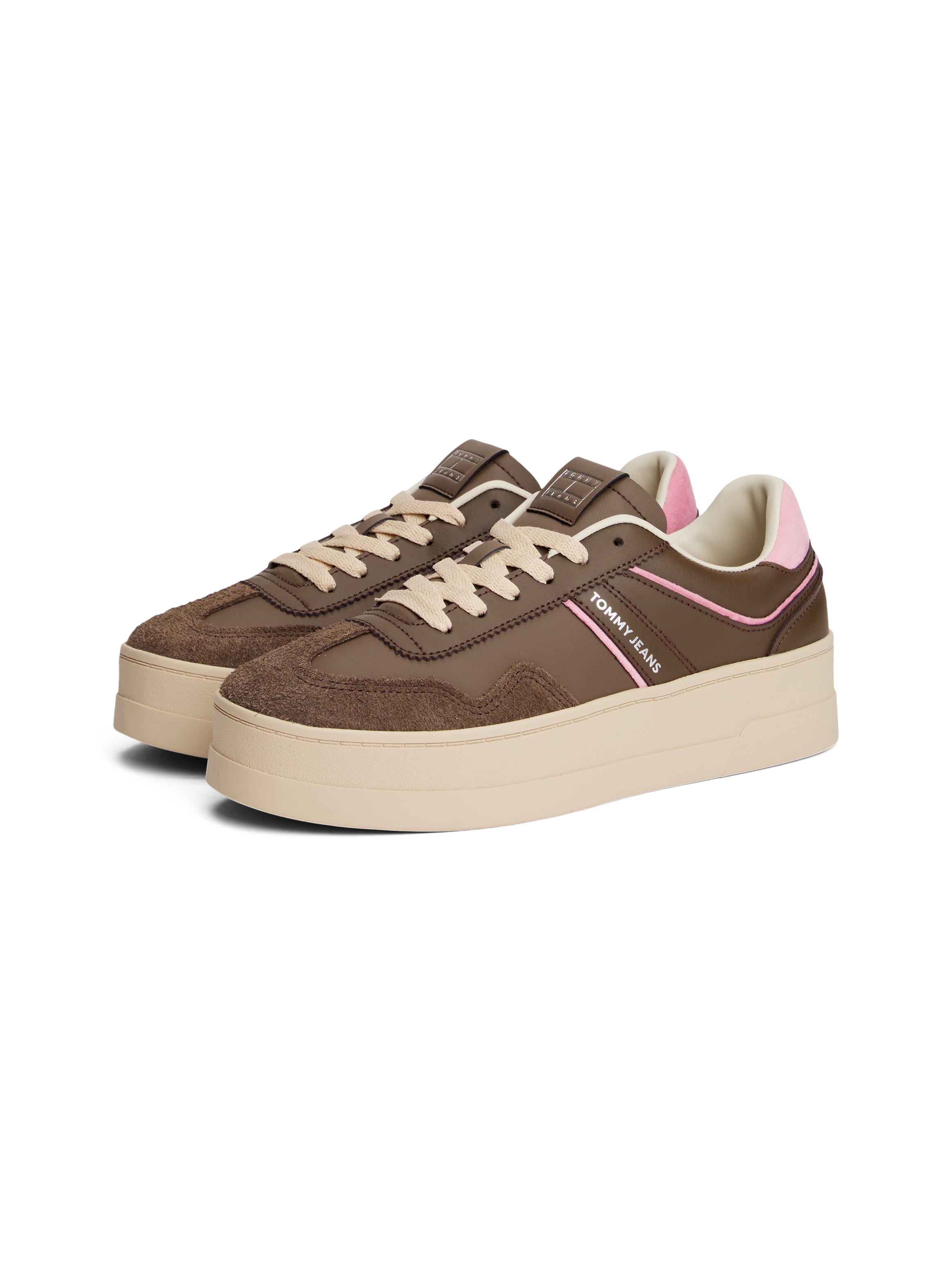 Tommy Jeans Plateausneaker "THE GREENWICH FLATFORM", Freizeitschuh, Halbsch günstig online kaufen