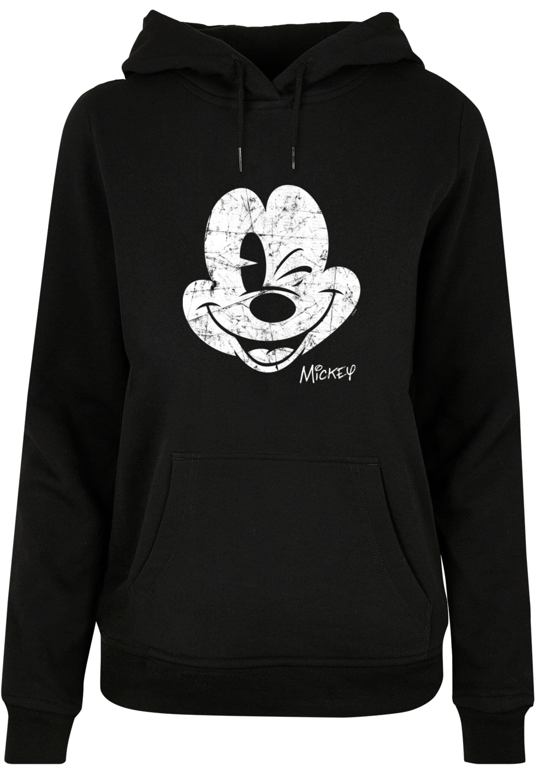 Kapuzenpullover »ABSOLUTE CULT Damen Ladies Mickey Mouse - Distressed Hoody«, (1 tlg.)