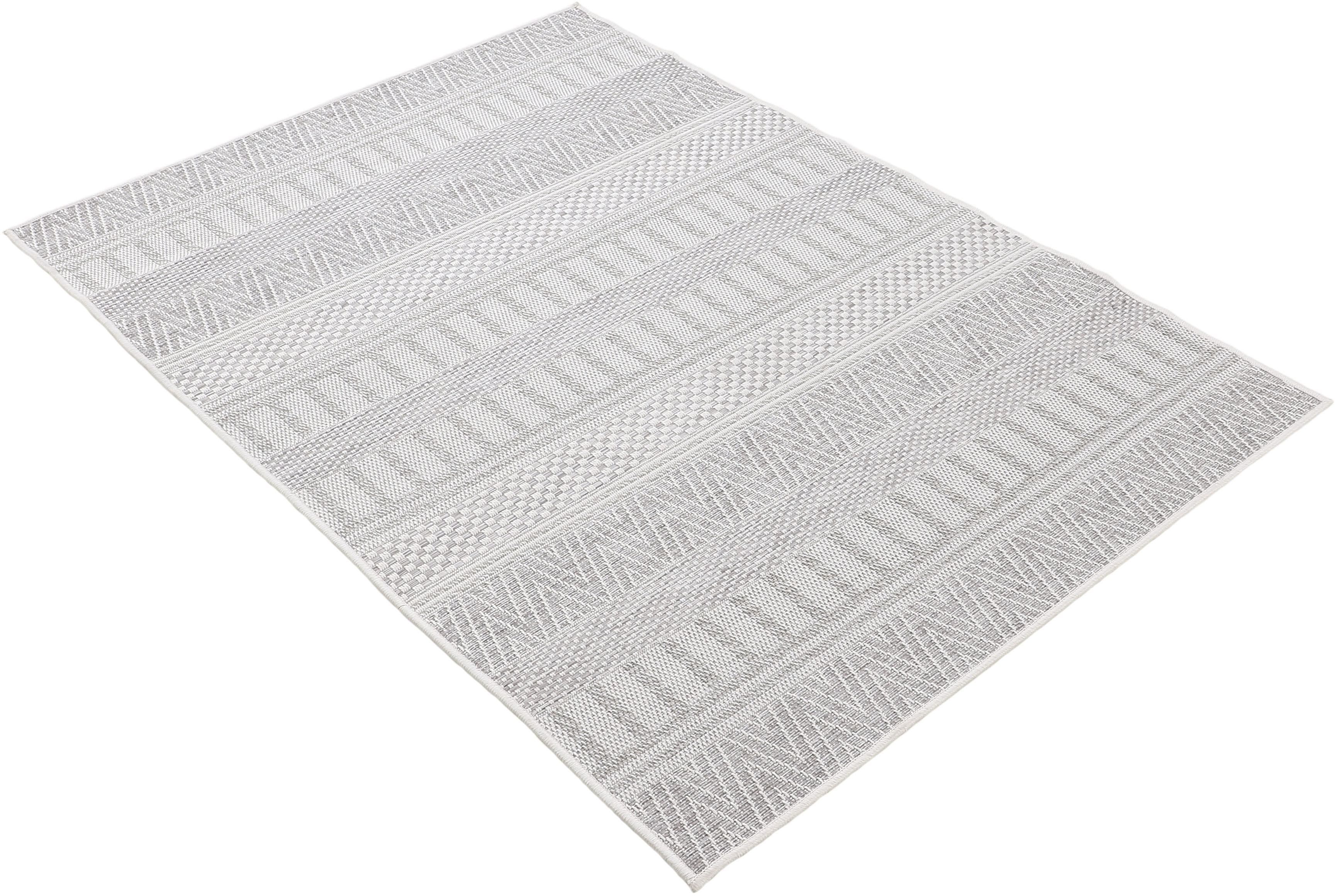 Thumbnail - carpetfine Teppich "Boho 100, auch als Läufer erhältlich", rechteckig, 4 mm Höhe, robustes Flachgewebe, Sisal Optik, UV-...