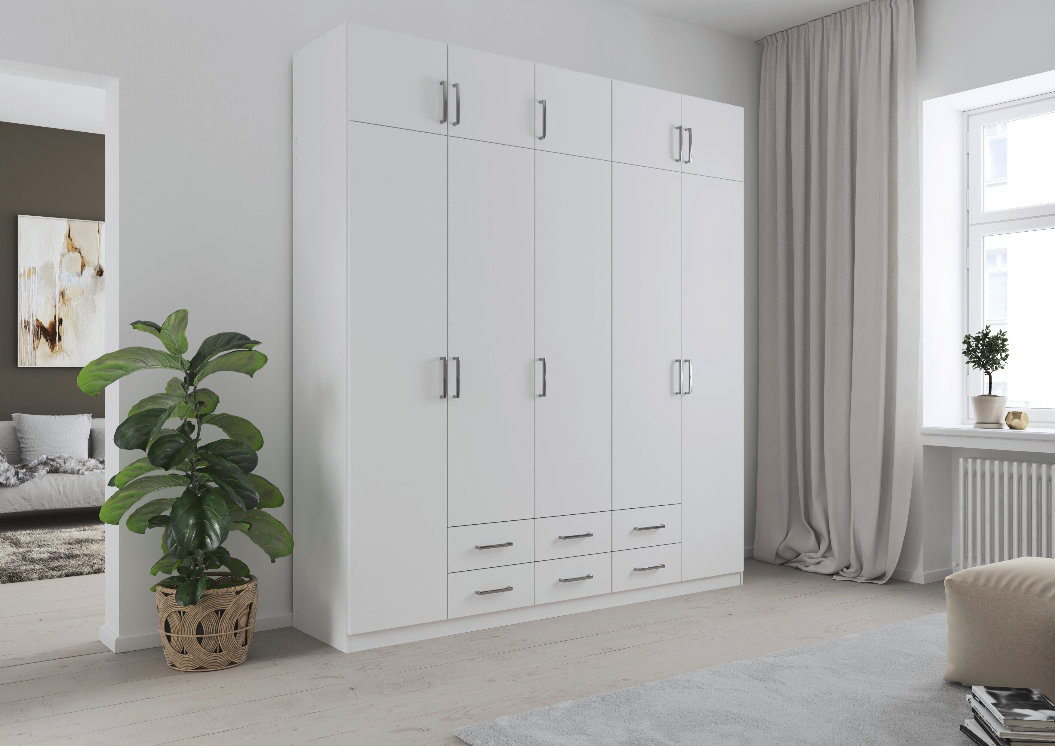 Thumbnail - rauch Kleiderschrank "Schrank Garderobe Wäscheschrank GAMMA in 4 Breiten 91-226 cm" 3 verschiedene Ausstattungen BASIC/C...