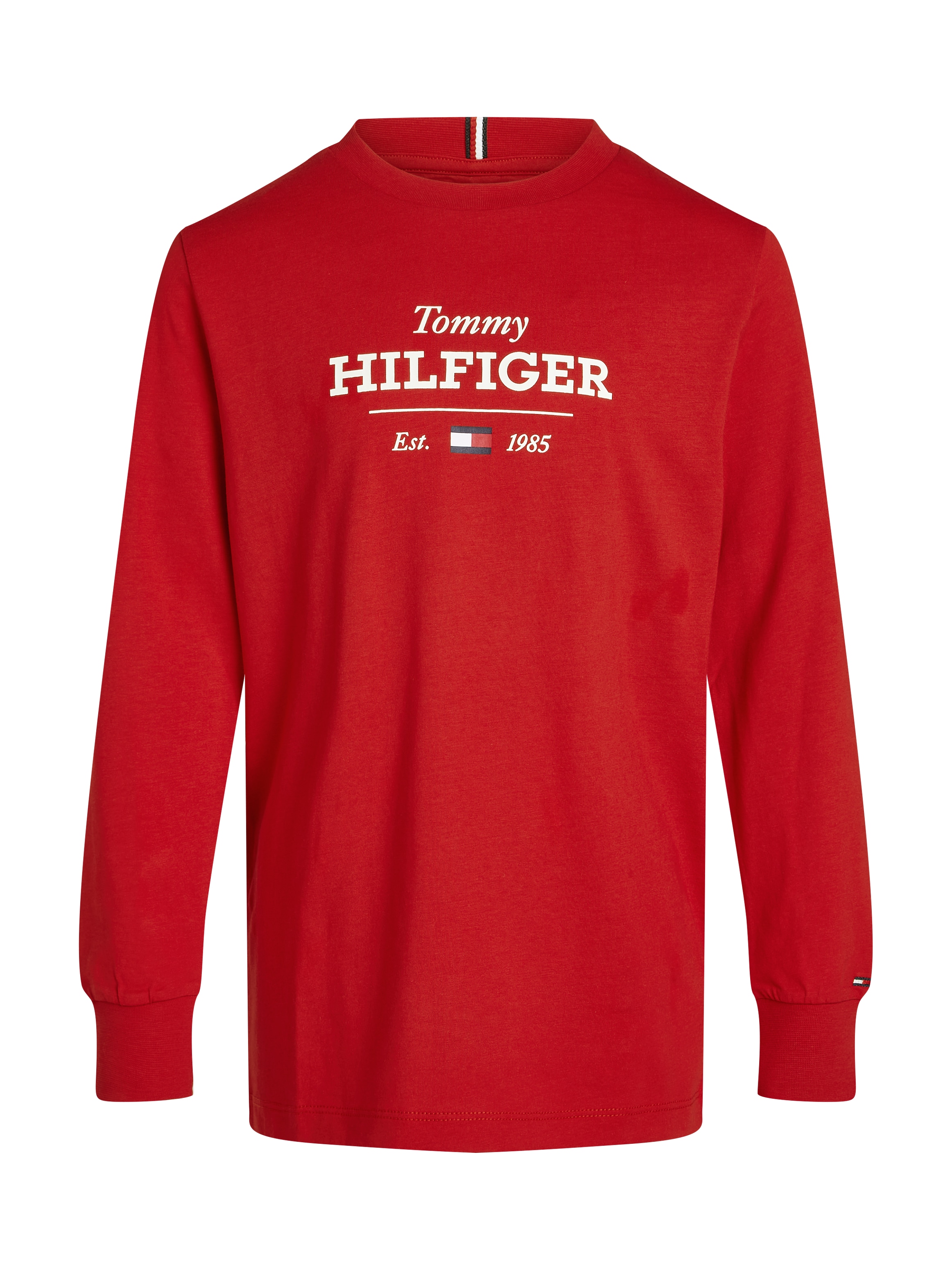 Tommy Hilfiger Langarmshirt »MONOTYPE 1985 REG TEE LS«, mit Logoschriftzug