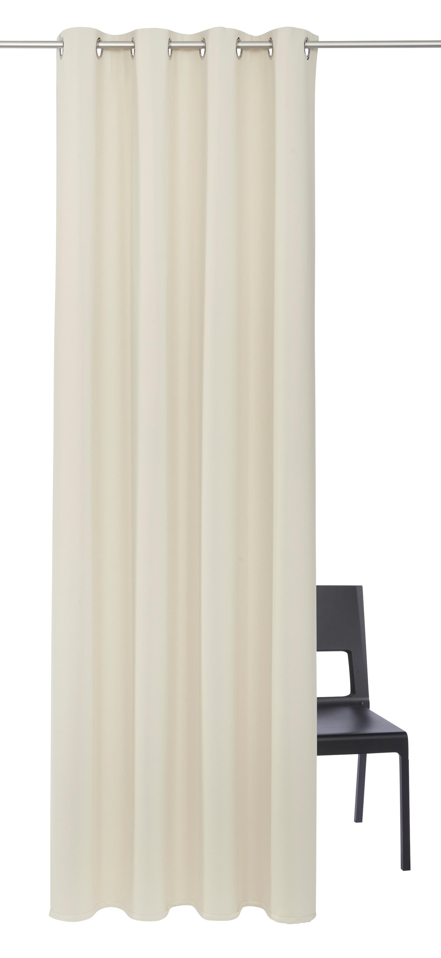 my home Gardine »SOLA« Ösen 1 Stk. tlg. Schal einfarbig, Verdunkelung, 1er oder 2er Set Gardinen