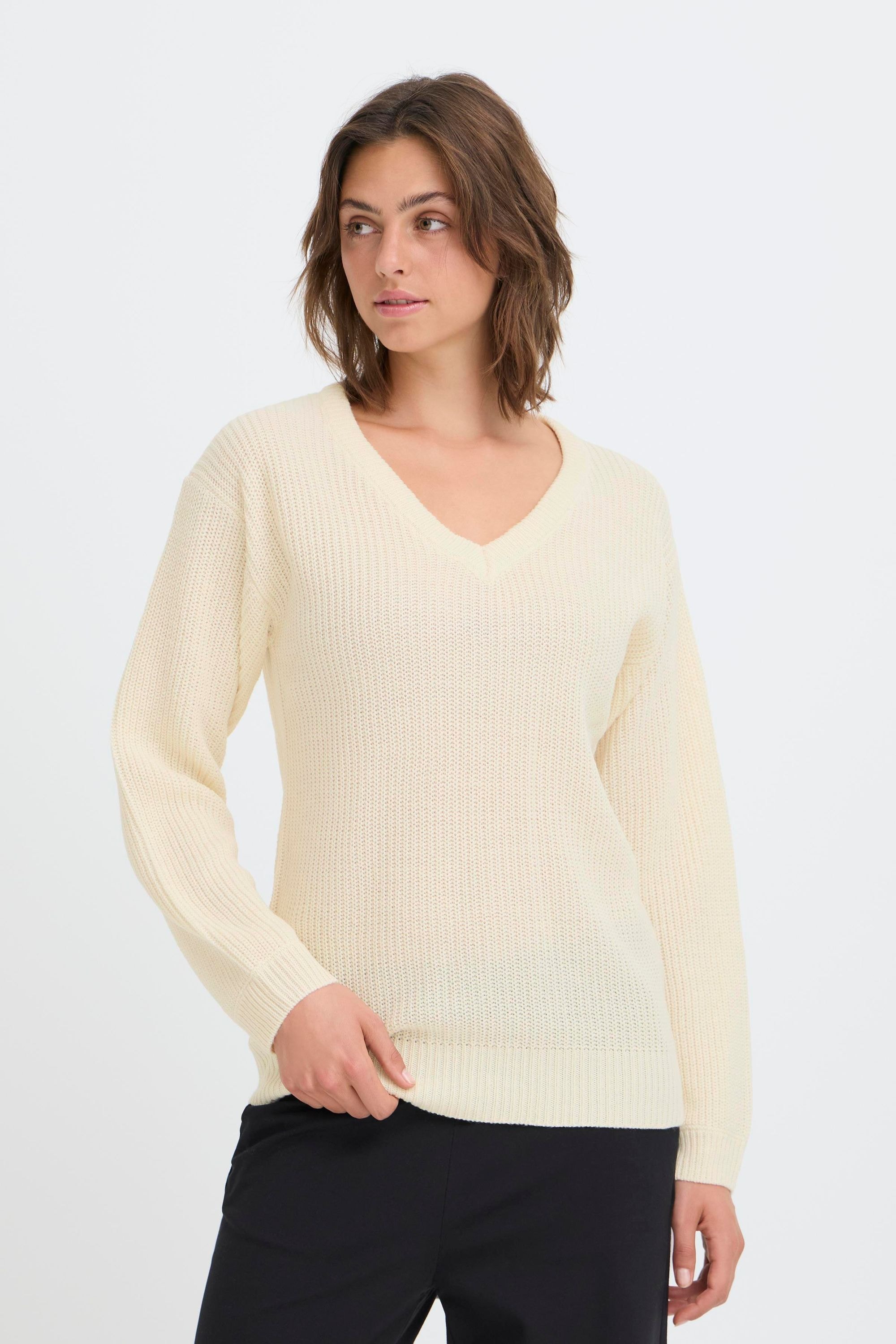 OXMO Strickfleece-Pullover »Strickpullover OXISANDIE LS«
