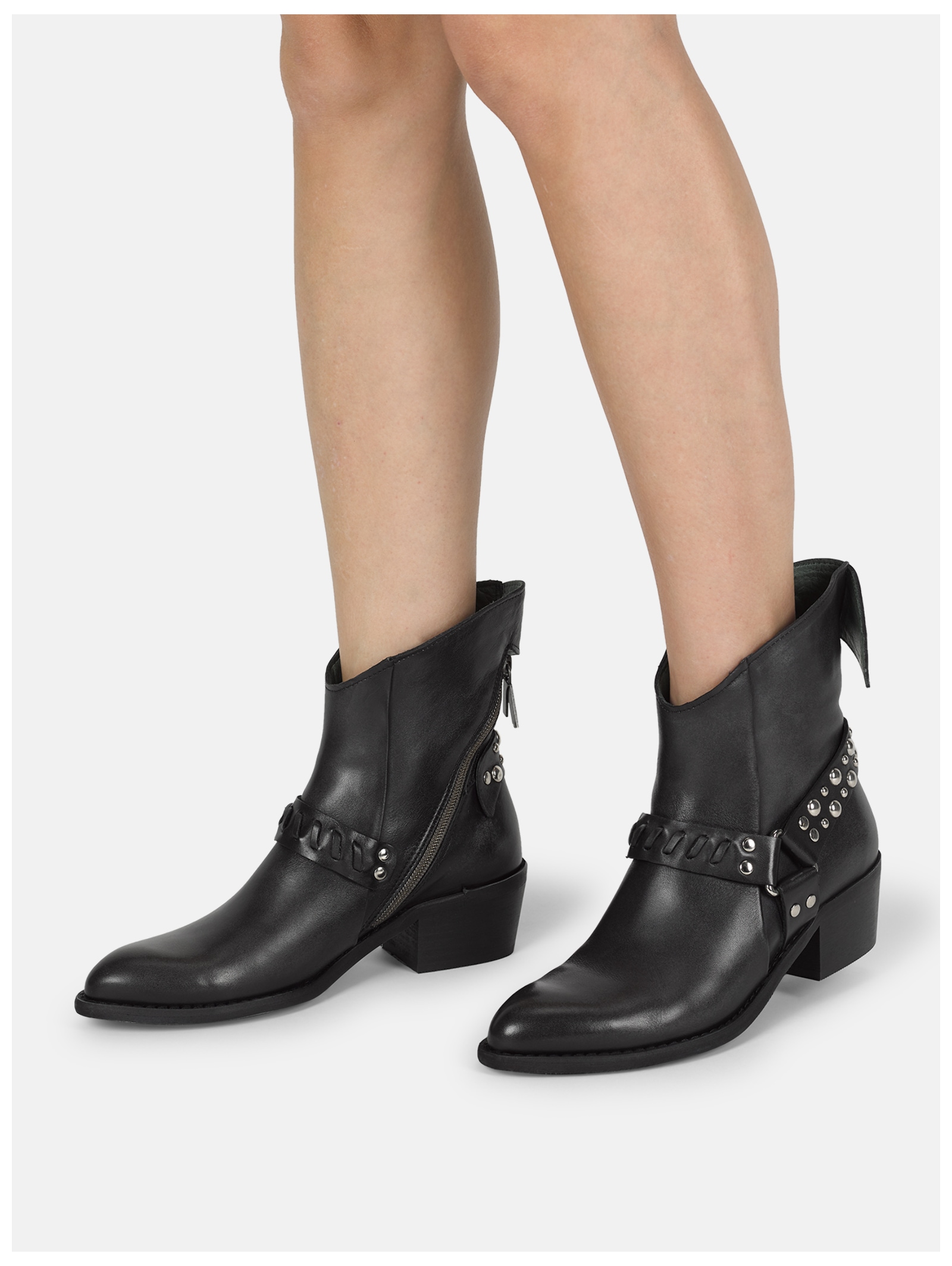 Felmini Bikerboots »Felmini Stiefelette Leder«