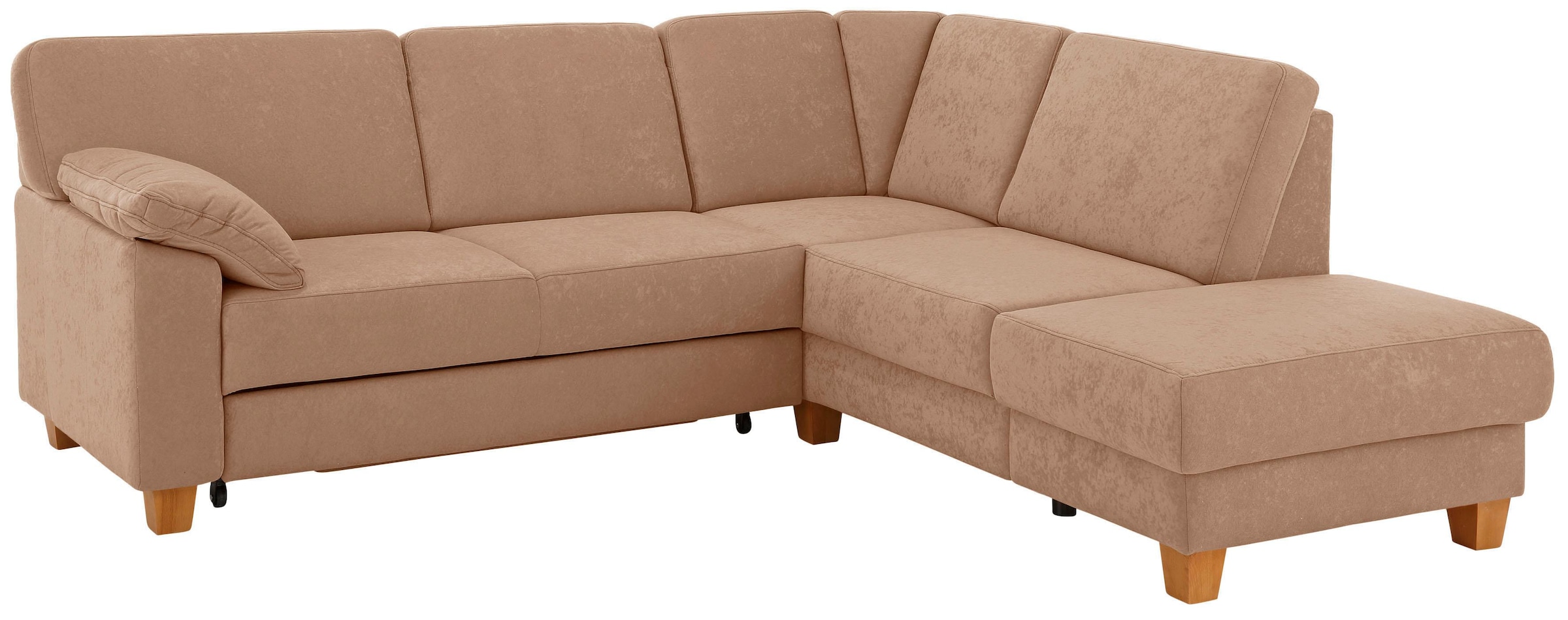 Home affaire Ecksofa "Belfort L-Form" mit Federkern, wahlweise mit Schlaffunktion und Stauraum