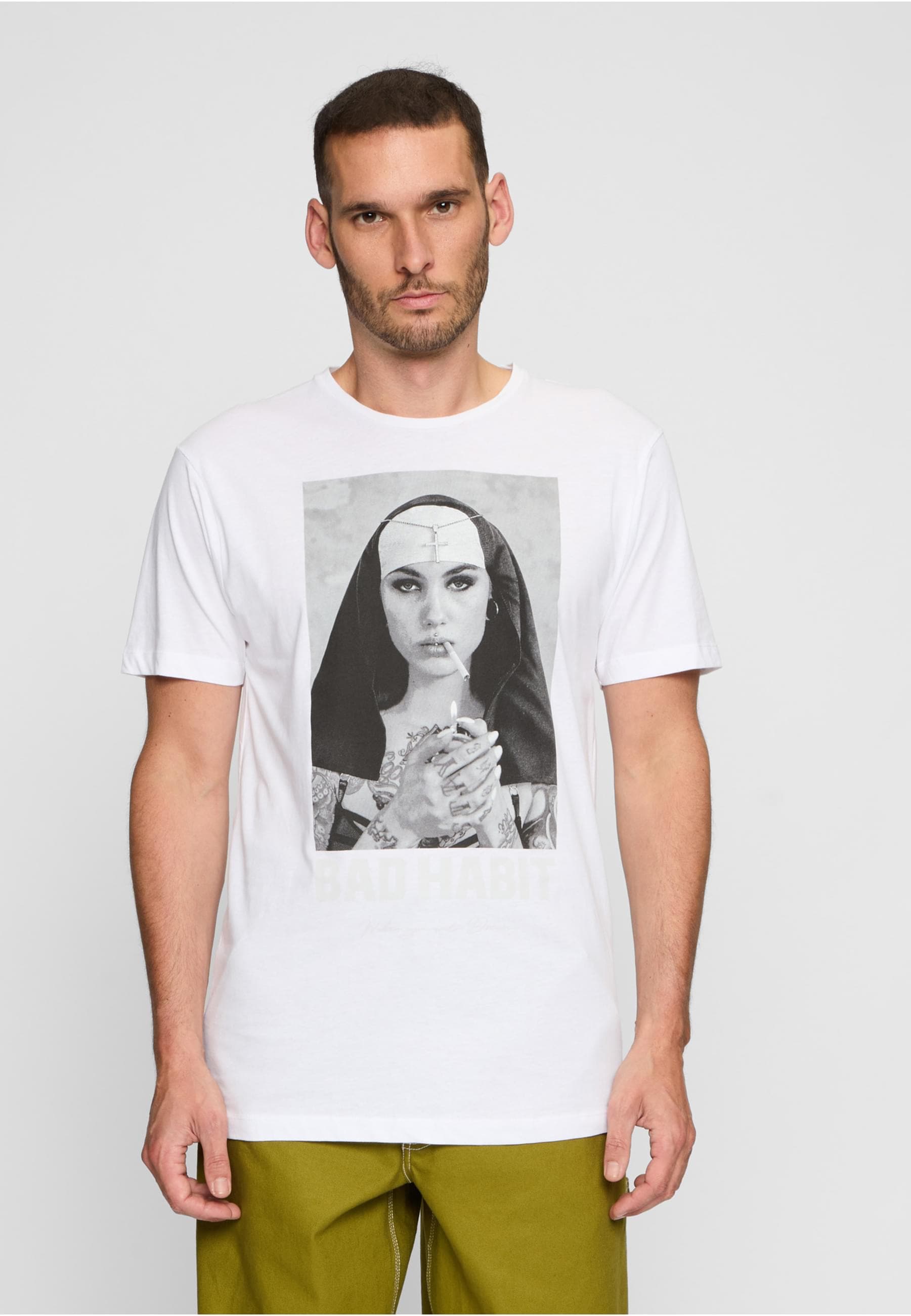 MisterTee Kurzarmshirt »MisterTee Herren Bad Habit Tee«, (1 tlg.)
