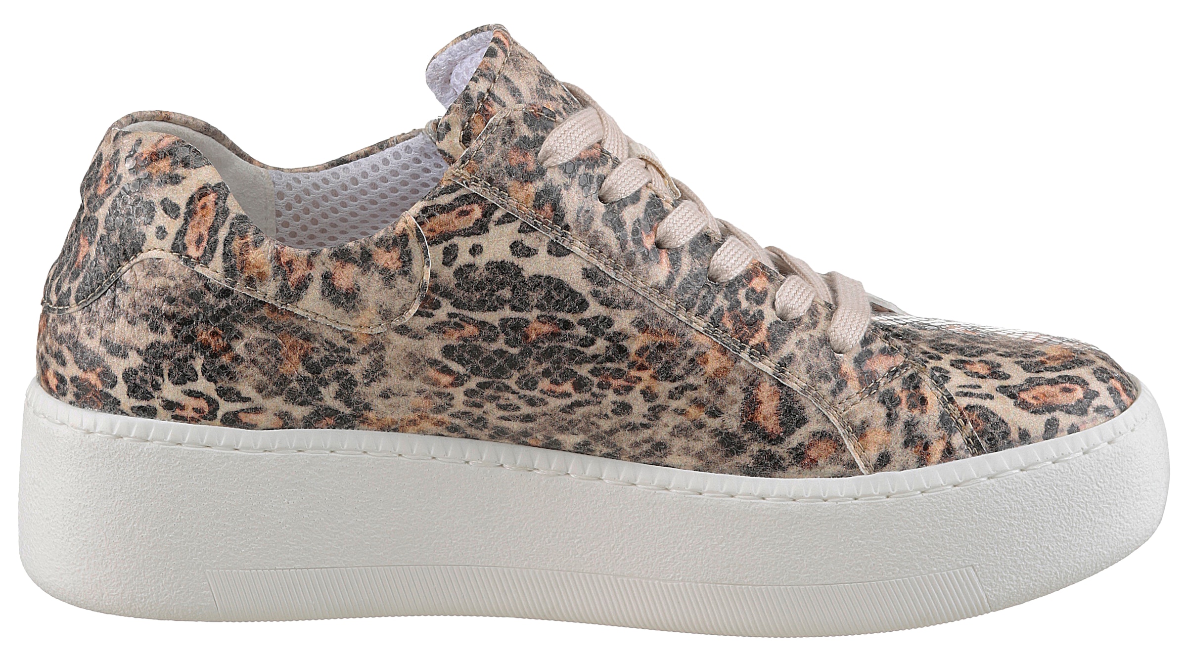 Waldläufer Plateausneaker »H-NICKY«, Freizeitschuh, Halbschuh, Schnürschuh mit seitlichem Reißverschluss