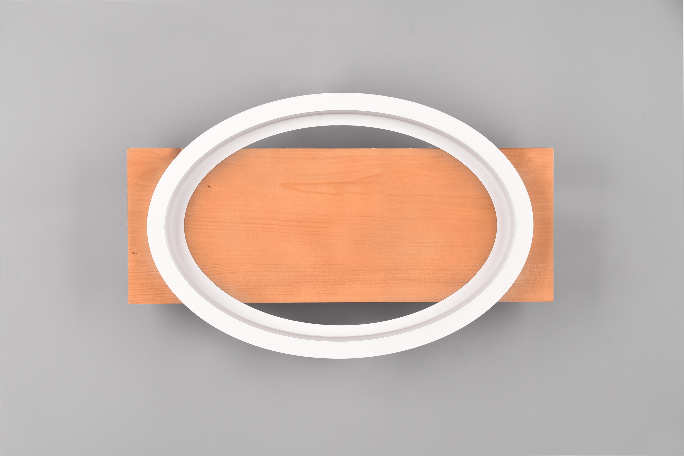 TRIO Leuchten LED Wandleuchte »BARCA, Wand- oder Deckenleuchte LED 16W 1800Lumen warmweiß 3000K« LED-Board 1 Stk. Warmweiß per Wandschalter dimmbar in 3 Stufen, Wandlampe mit Holz-Element