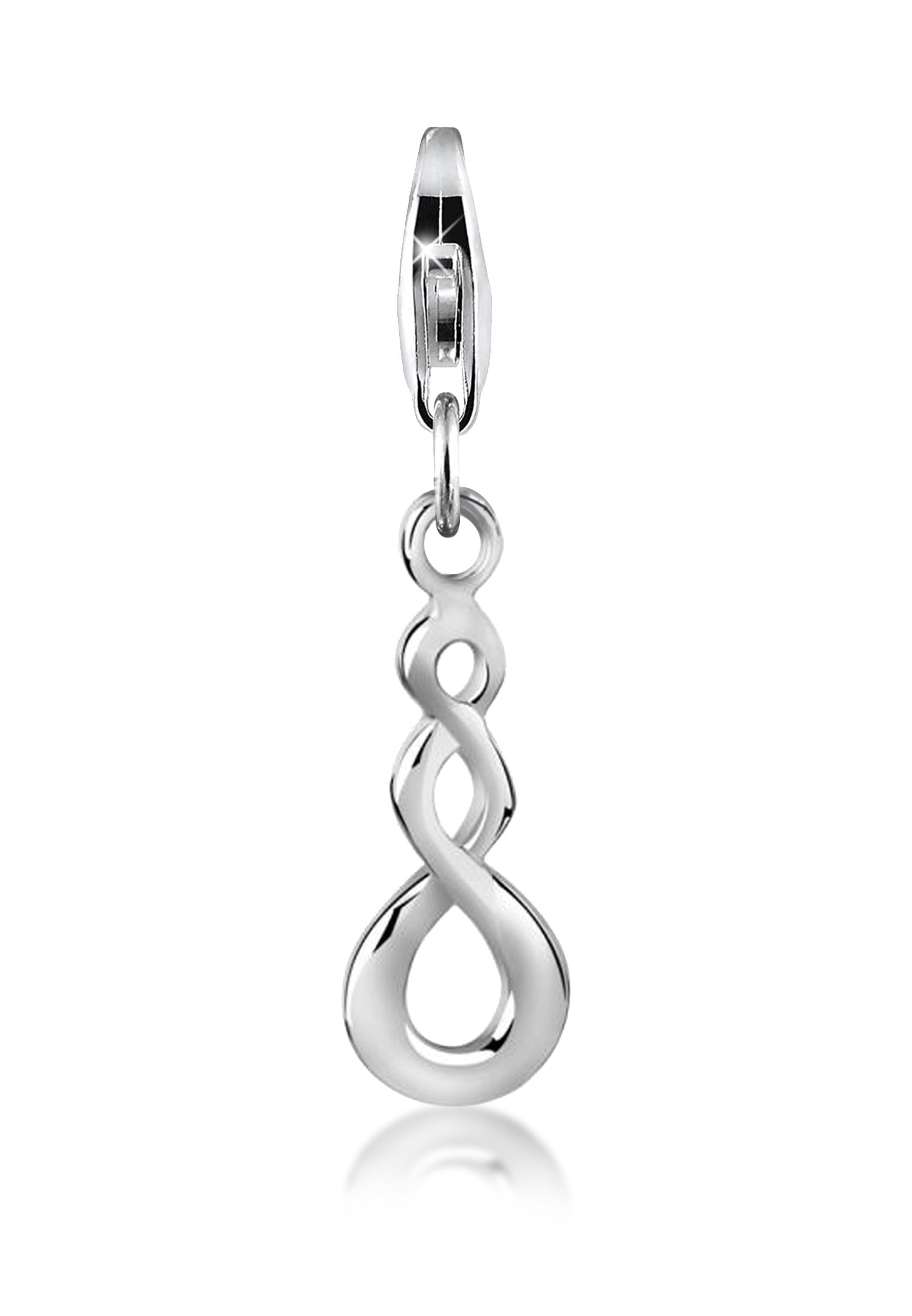 Nenalina Charm-Einhänger »Maori Infinity Kraft Symbol-Charm Twist 925 Silber«