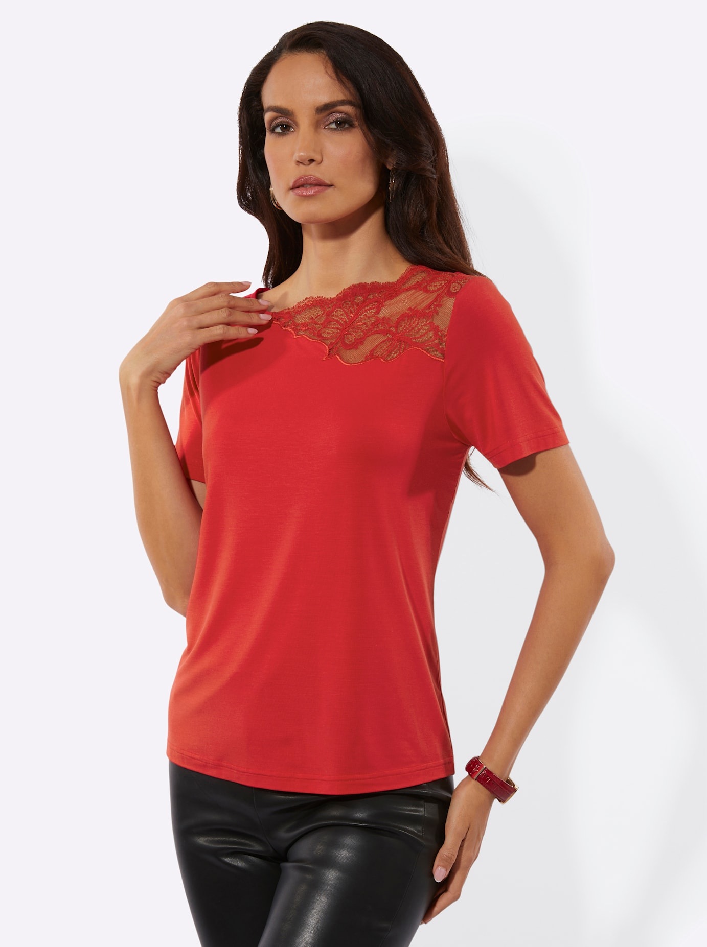 creation L Kurzarmshirt "Modal-Shirt" 1 tlg. günstig online kaufen