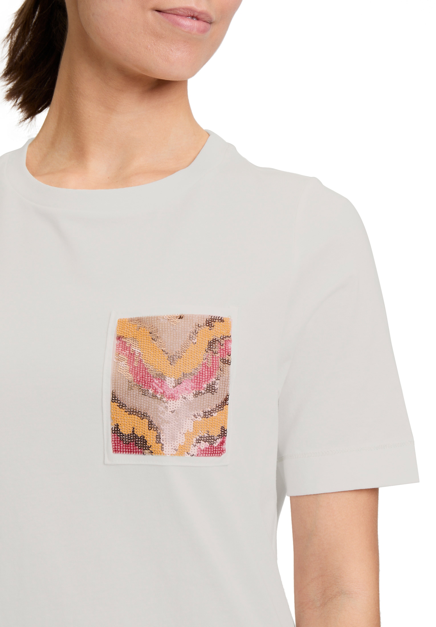 Cartoon Kurzarmshirt »Cartoon Halbarm-Shirt mit Rundhalsausschnitt«, (1 tlg.), Stickerei