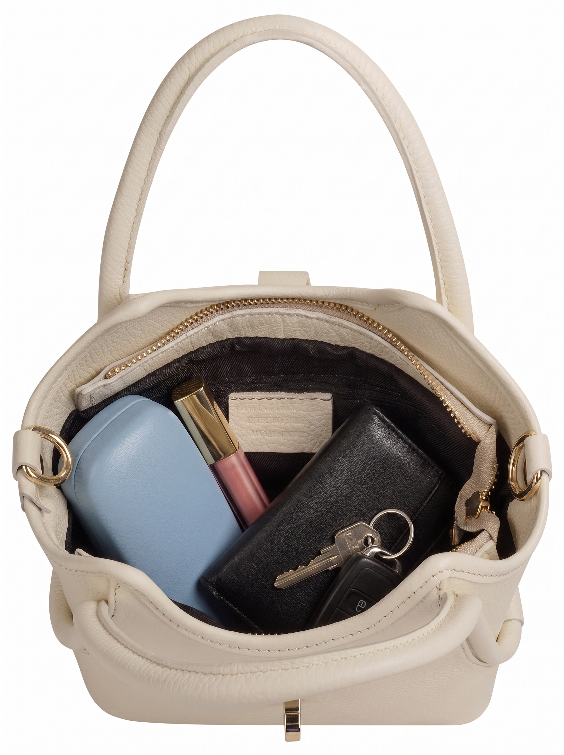 forty° Henkeltasche »CALDRINA - S« echt Leder, Made in Italy