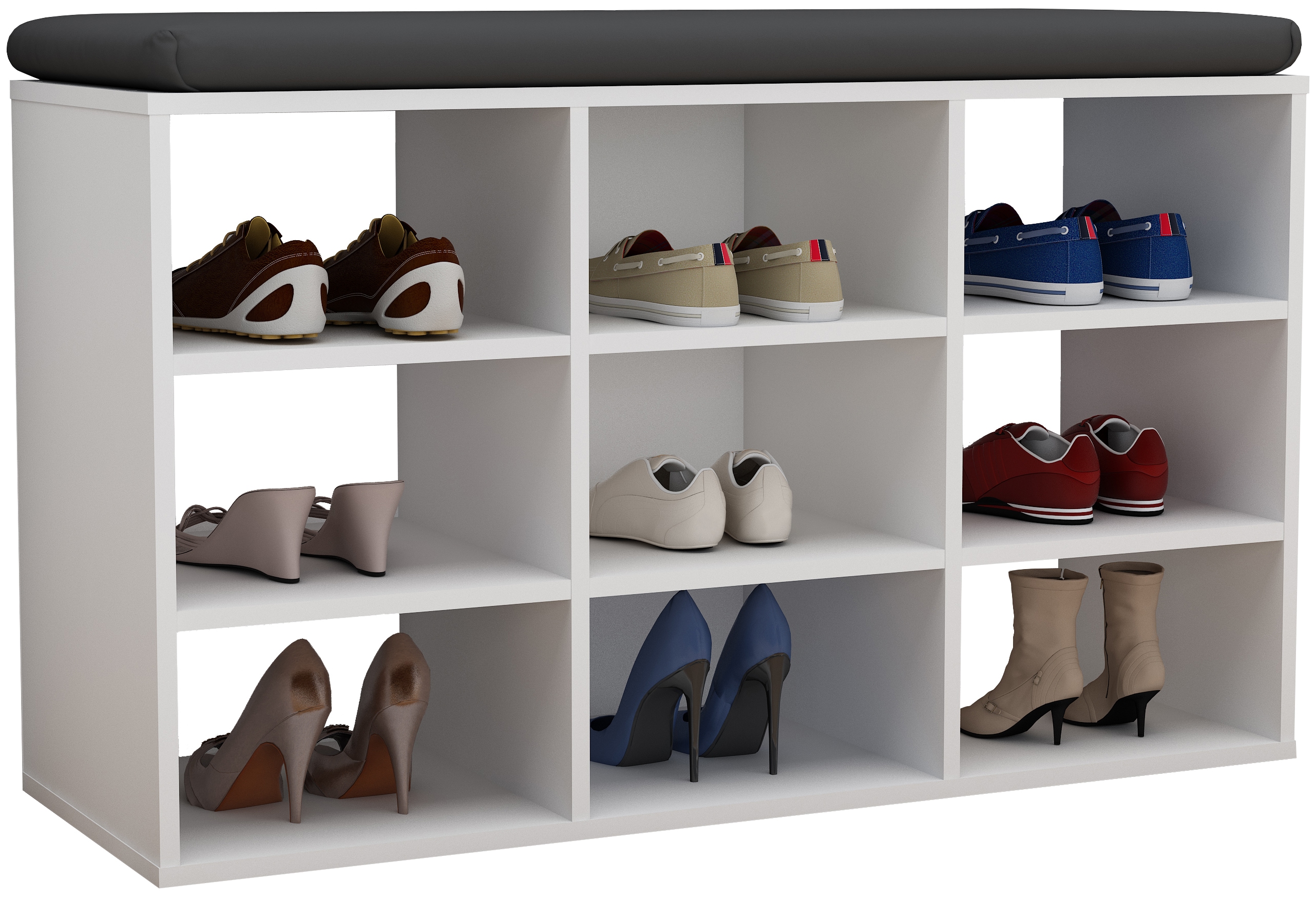 VCM Schuhregal "Holz Regal Schuhschrank Schuhregal Hinsol XS" 1 Stk. tlg.