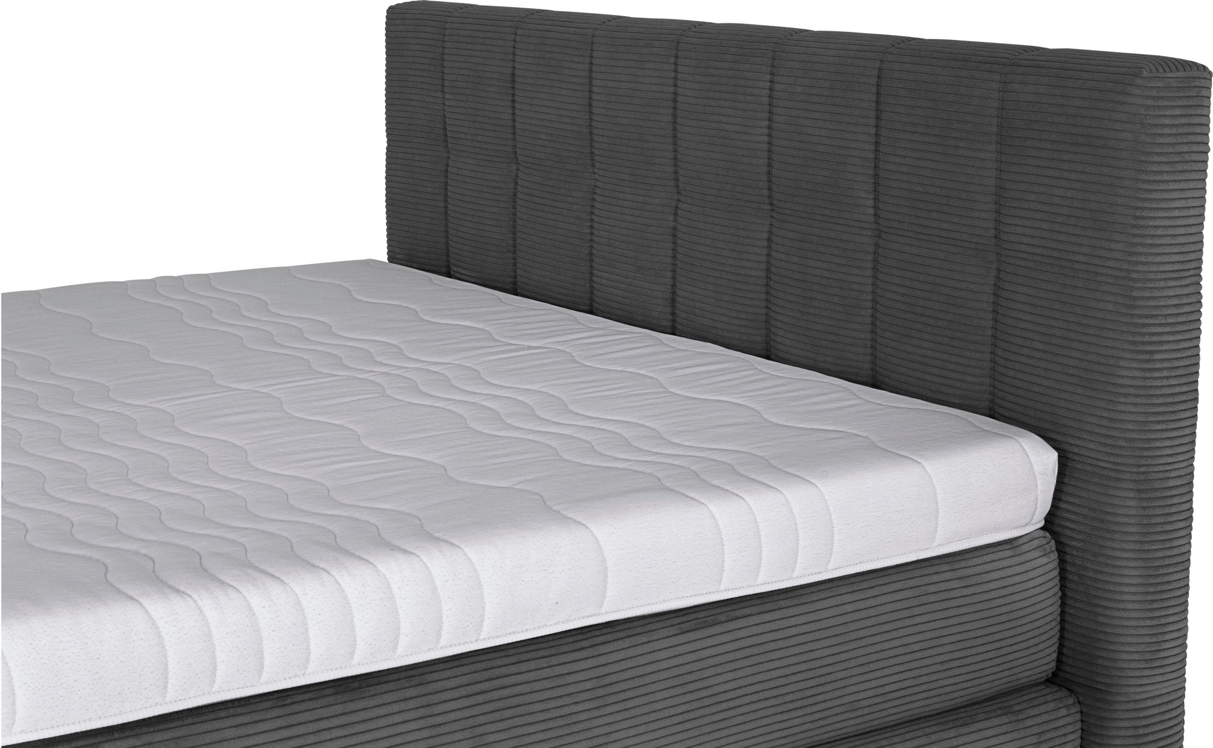 Die PlanBar Boxspringbett »OC-ON21088« inkl. Matratzen u. Bonellfederkern Unterbau, Stauraum, 160/180x200cm