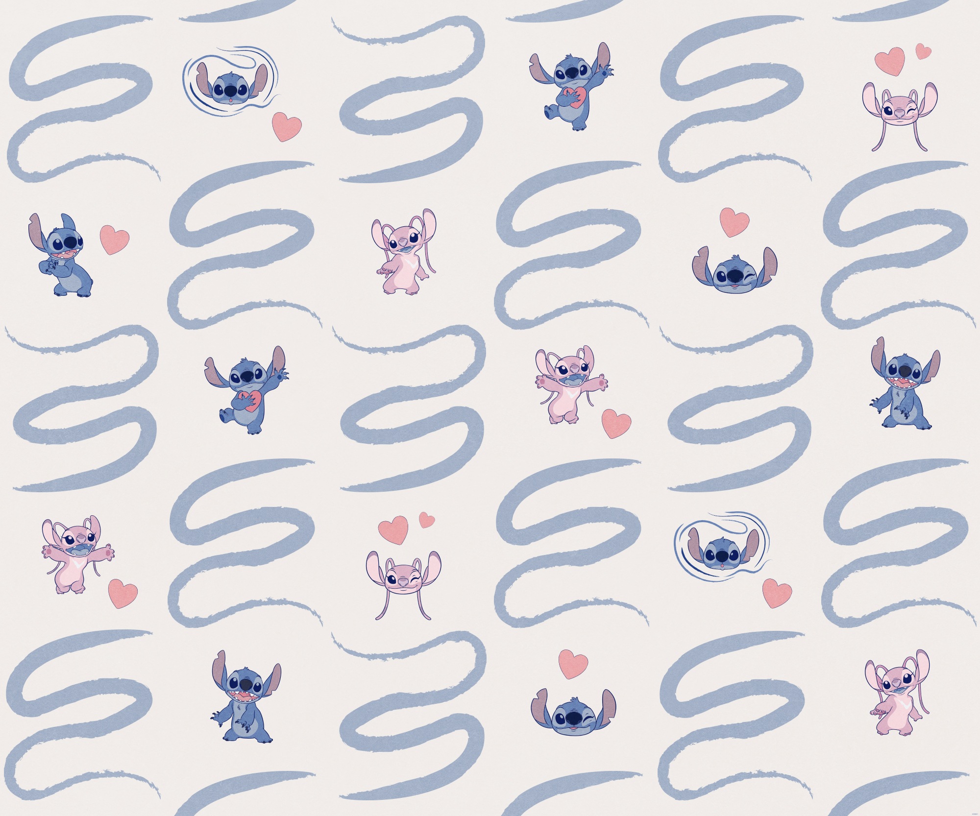 Komar Fototapete »Digitaldruck Vlies - Lilo und Stitch Be Kind - Größe 300 x 250 cm«, bedruckt, Kinderzimmer