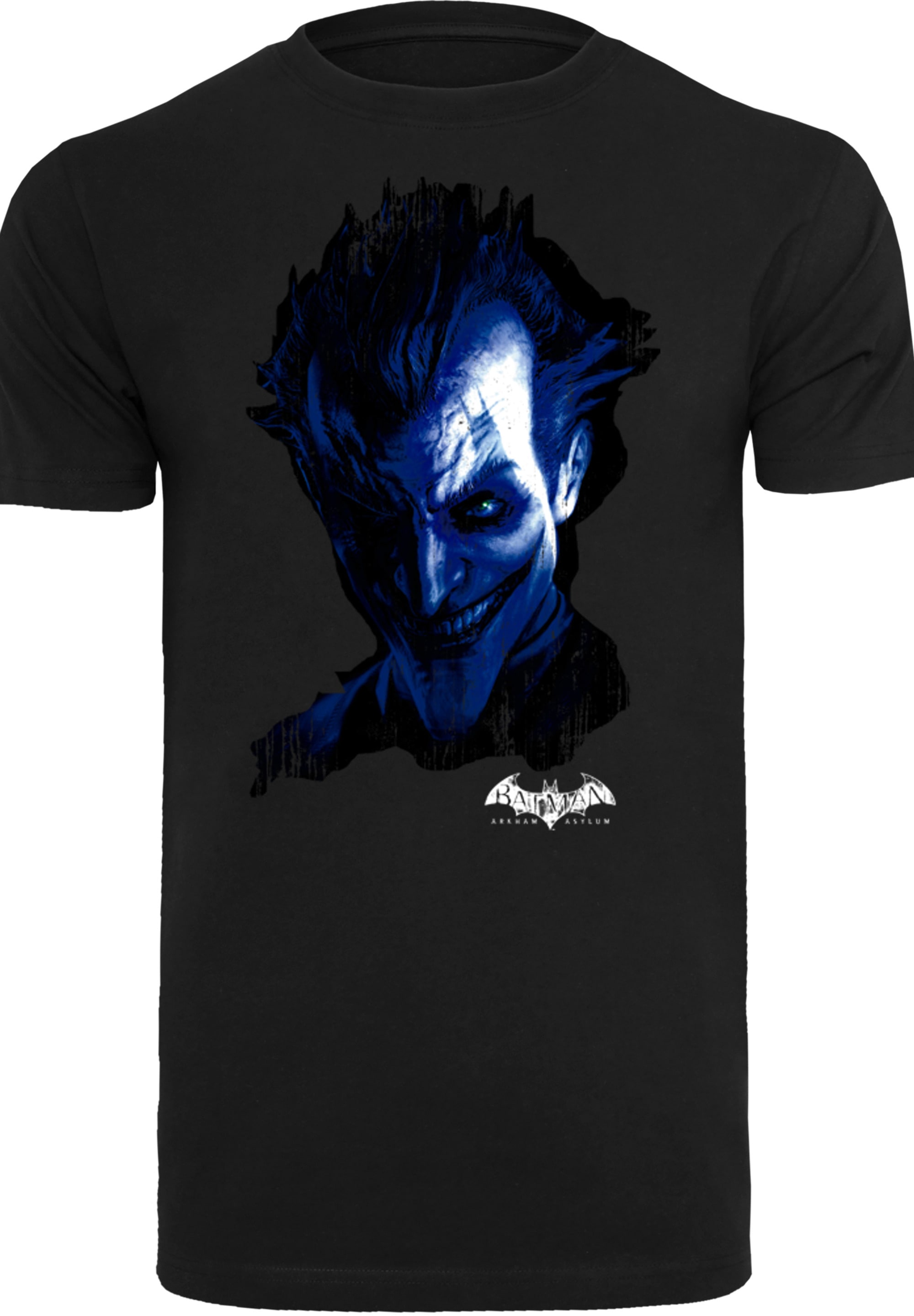 F4NT4STIC T-Shirt »DC Comics Batman Arkham Asylum Joker Face Distress«, Print